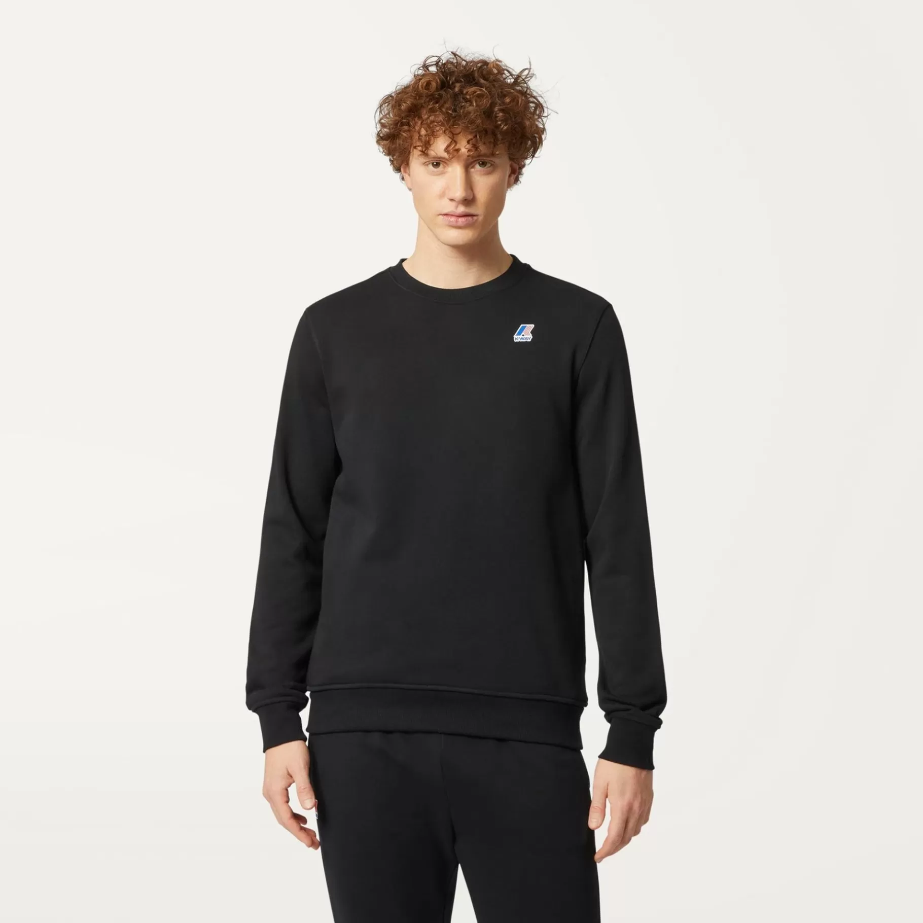 Hoodies And Sweaters*K-WAY Le Vrai Auguste Poly Cotton - Fleece - Jumper - Unisex - Black Pure