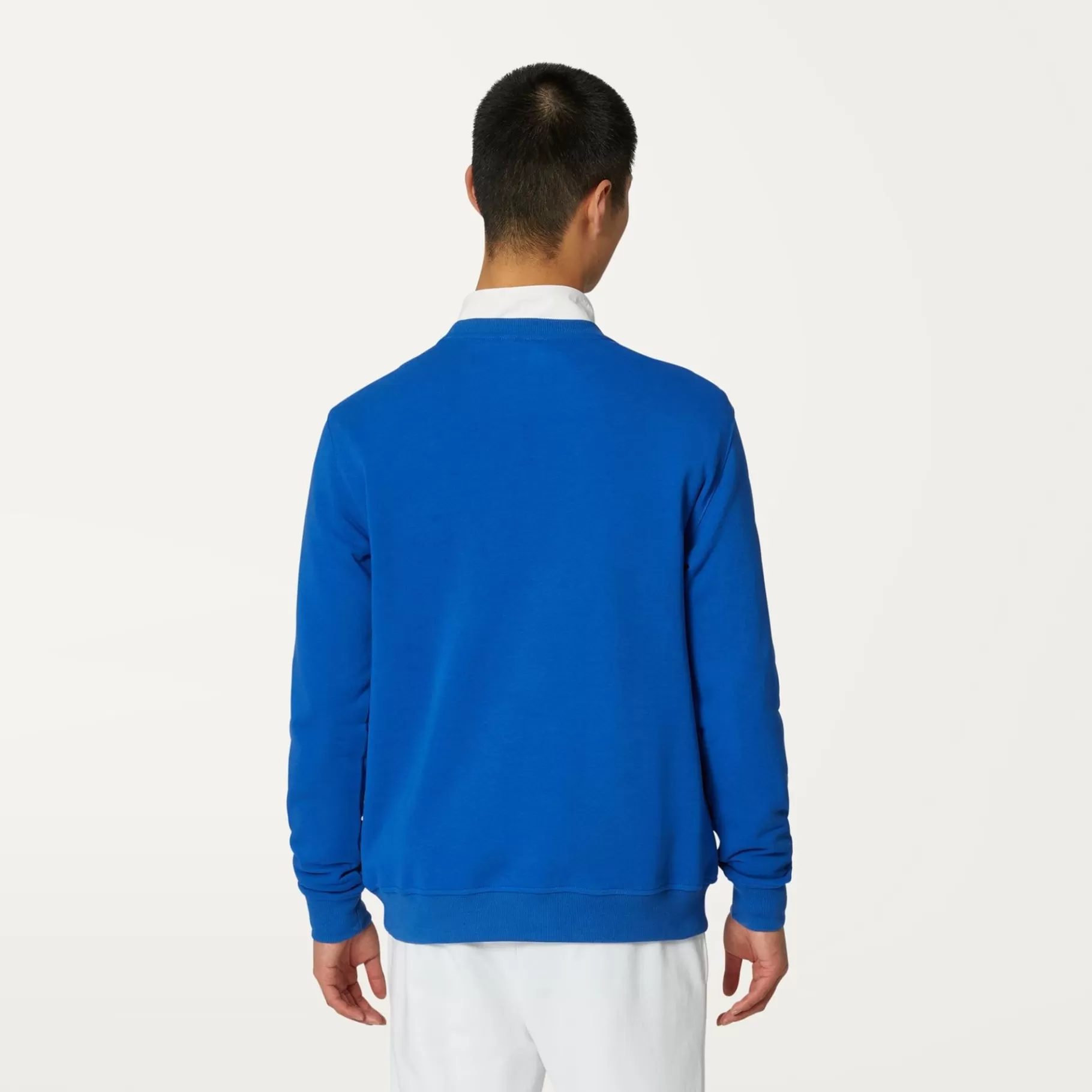 Hoodies And Sweaters*K-WAY Le Vrai Auguste Poly Cotton - Fleece - Jumper - Unisex - Blue Royal Marine