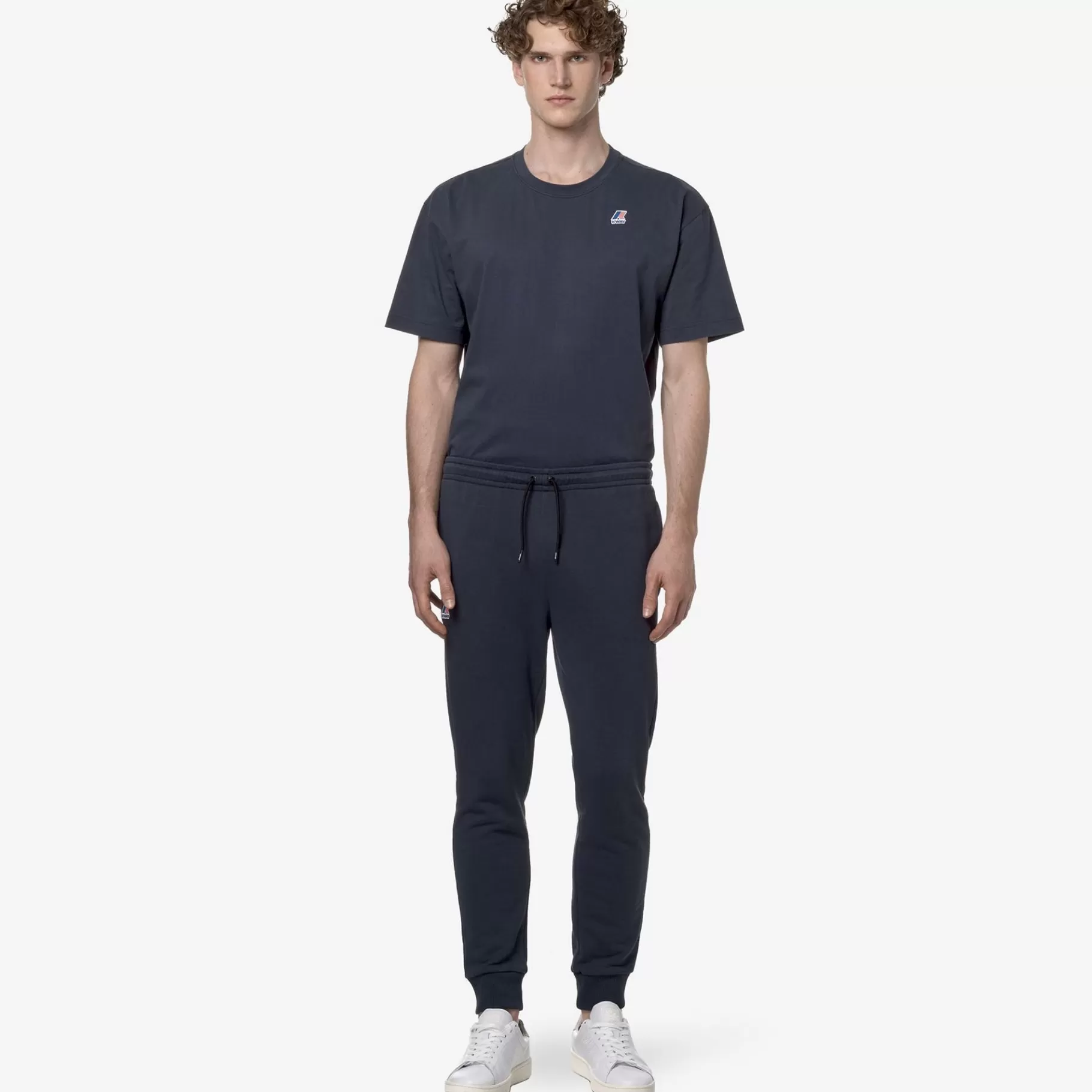 Trousers*K-WAY Le Vrai Bishop Poly Cotton - Pants - Sport Trousers - Unisex - Blue Depth