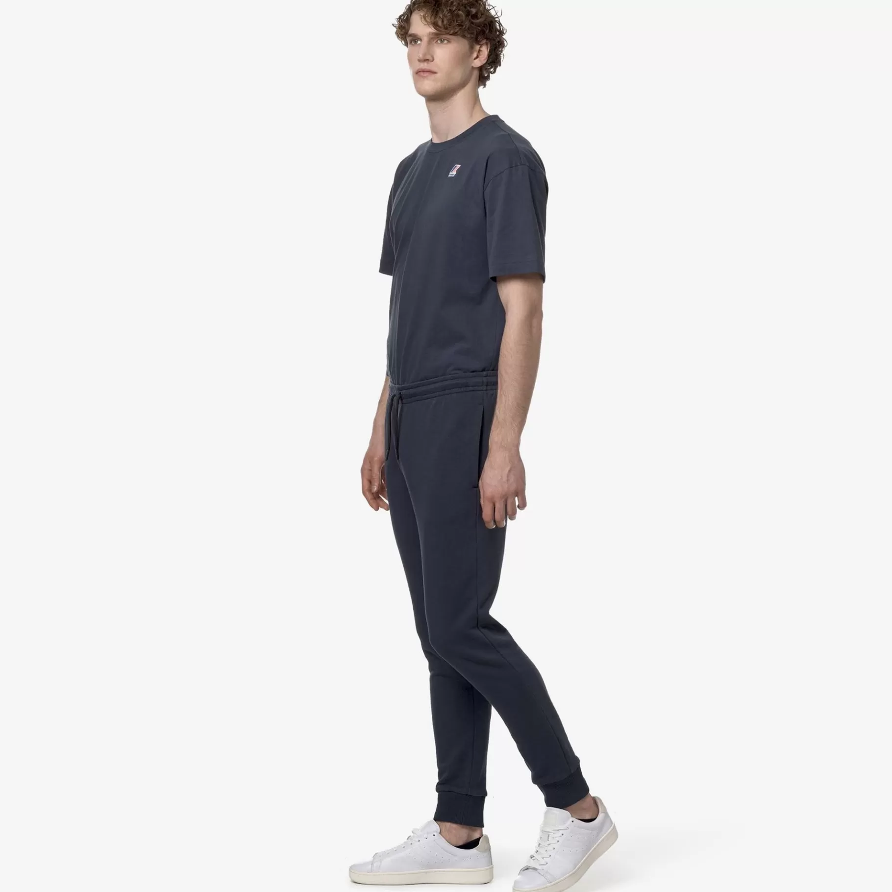 Trousers*K-WAY Le Vrai Bishop Poly Cotton - Pants - Sport Trousers - Unisex - Blue Depth