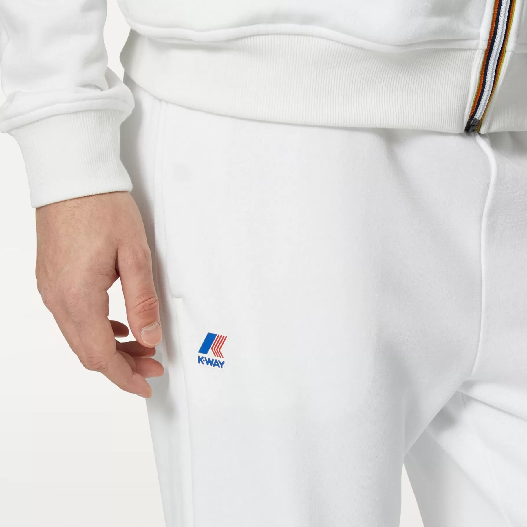 Trousers*K-WAY Le Vrai Bishop Poly Cotton - Pants - Sport Trousers - Unisex - White
