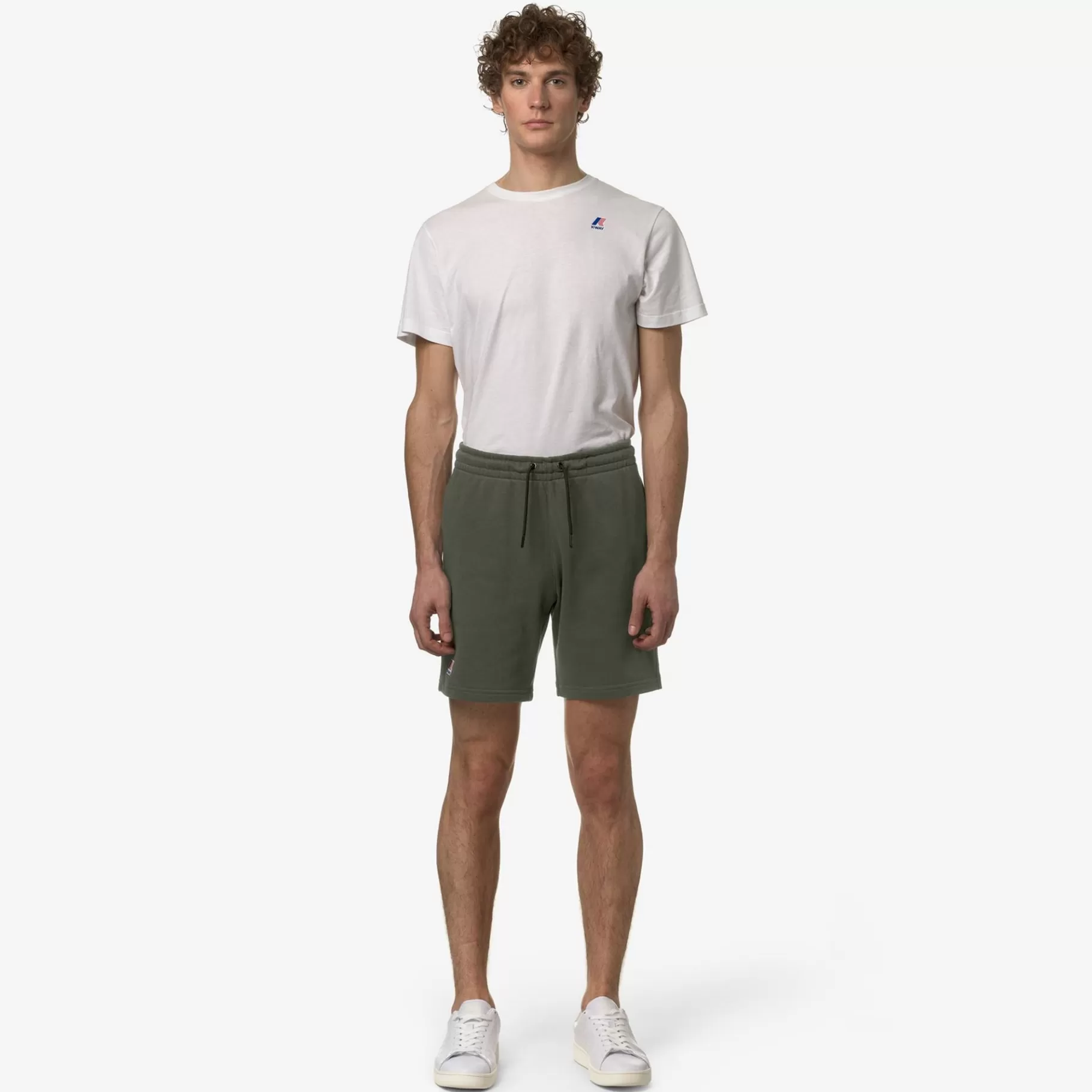 Shorts*K-WAY Le Vrai Dorian Poly Cotton - Shorts - Sportshorts - Unisex - Green Blackish