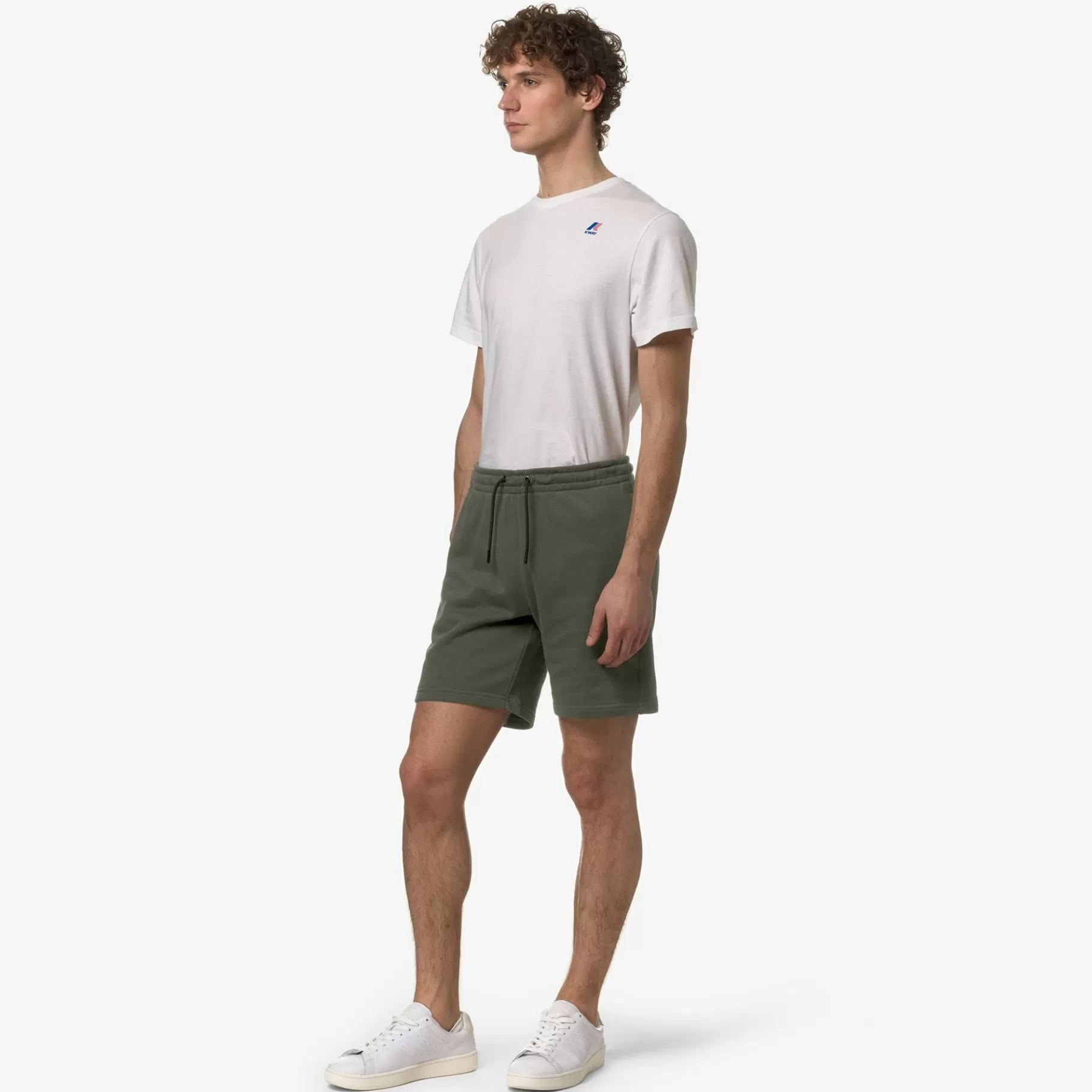 Shorts*K-WAY Le Vrai Dorian Poly Cotton - Shorts - Sportshorts - Unisex - Green Blackish