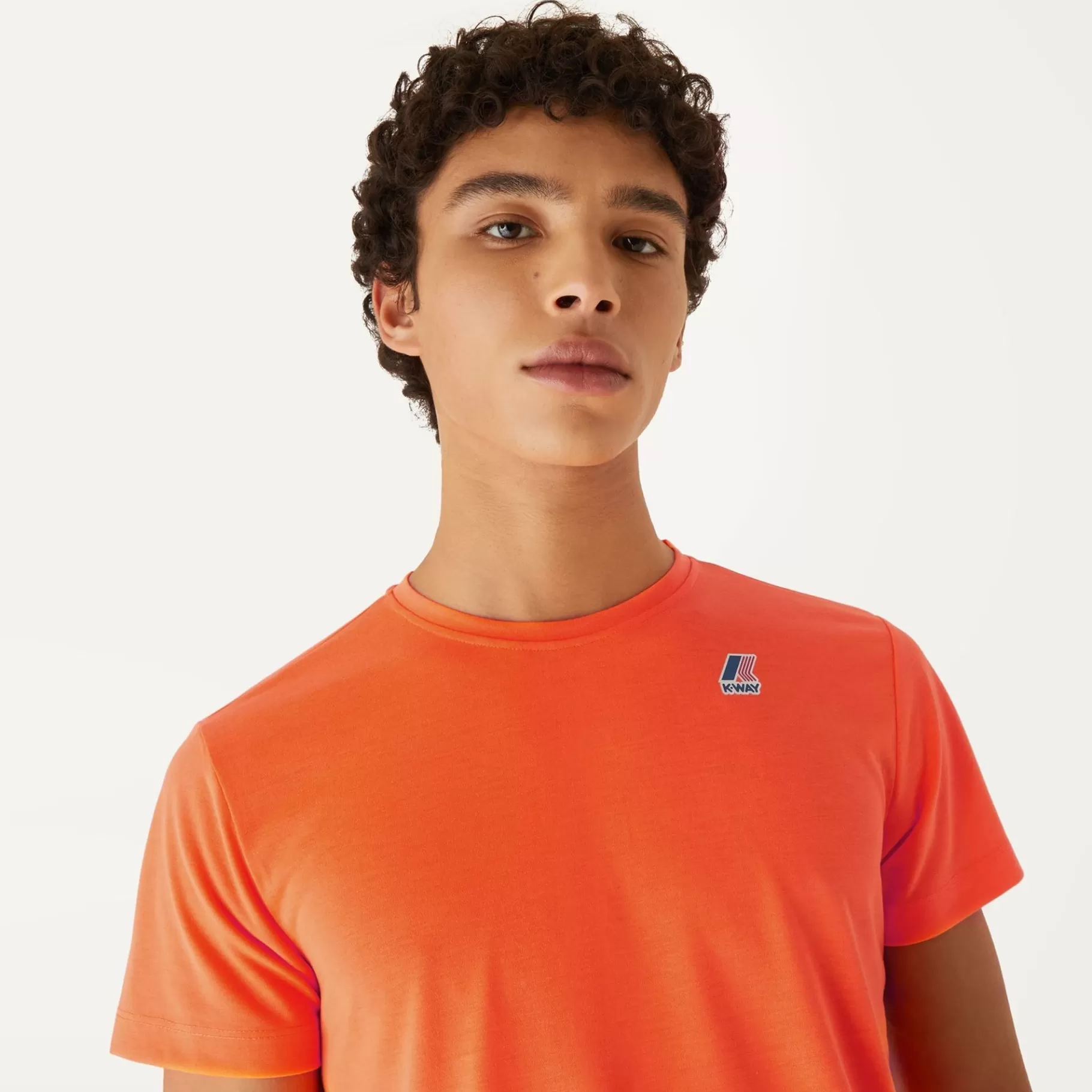 T-Shirt*K-WAY Le Vrai Edouard Fluo - T-Shirtstop - T-Shirt - Unisex - Orange Lt