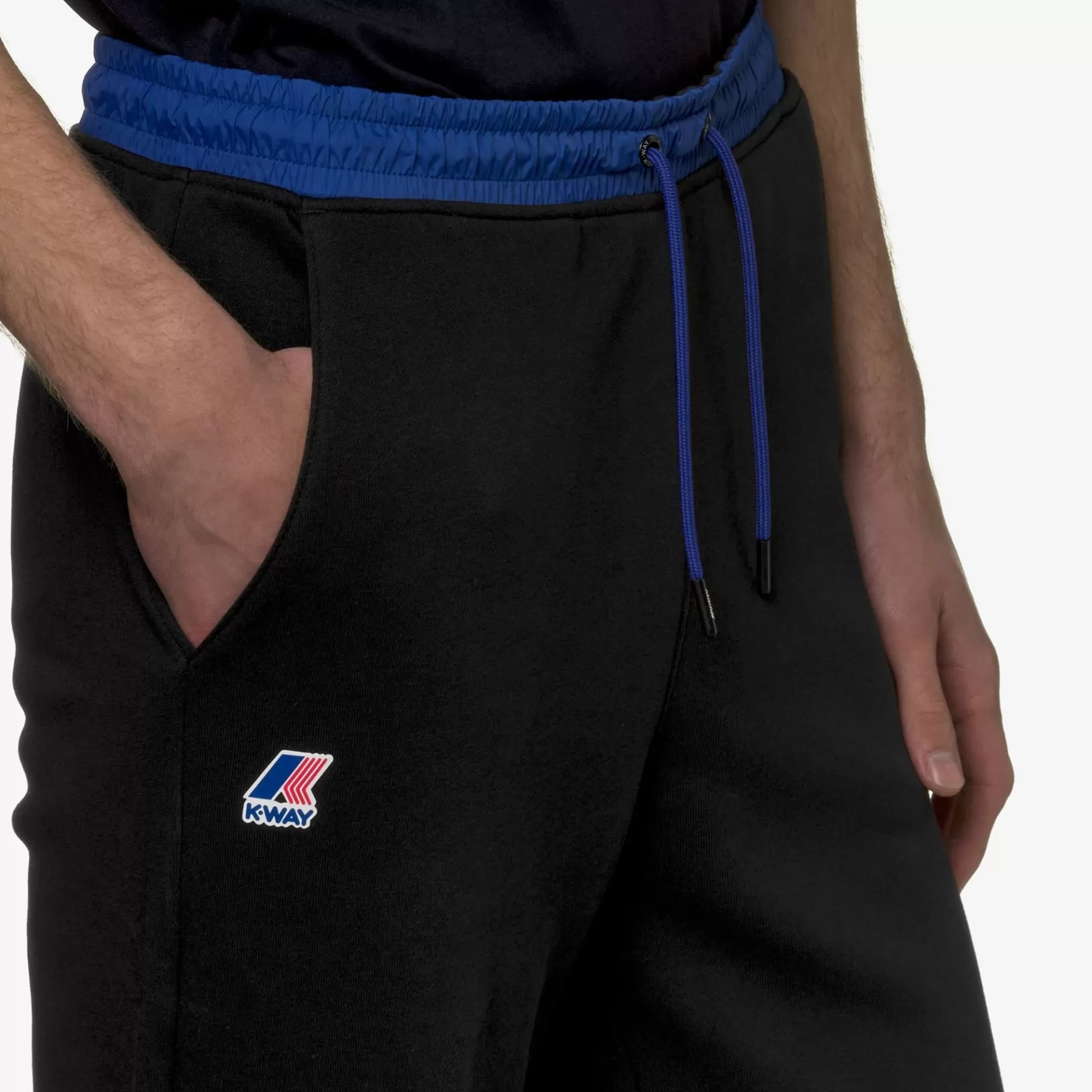 Trousers*K-WAY Le Vrai Medard Nylon Pc - Pants - Sport Trousers - Unisex - Black Pure-Blue Royal Marine