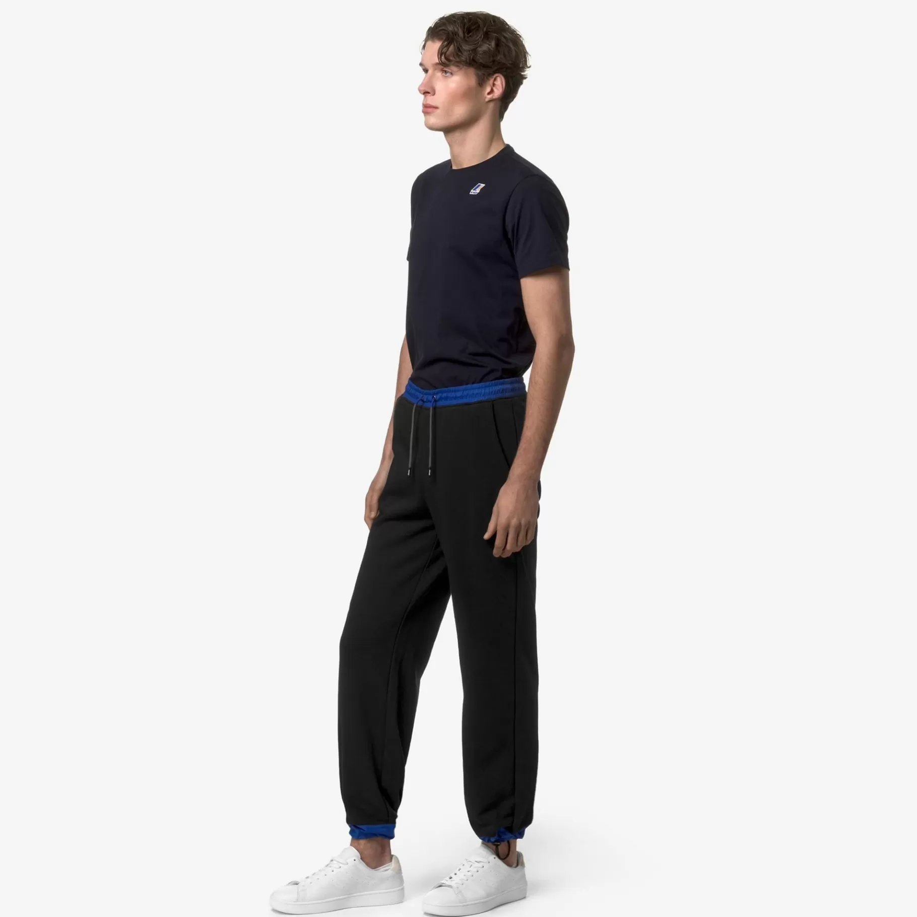 Trousers*K-WAY Le Vrai Medard Nylon Pc - Pants - Sport Trousers - Unisex - Black Pure-Blue Royal Marine