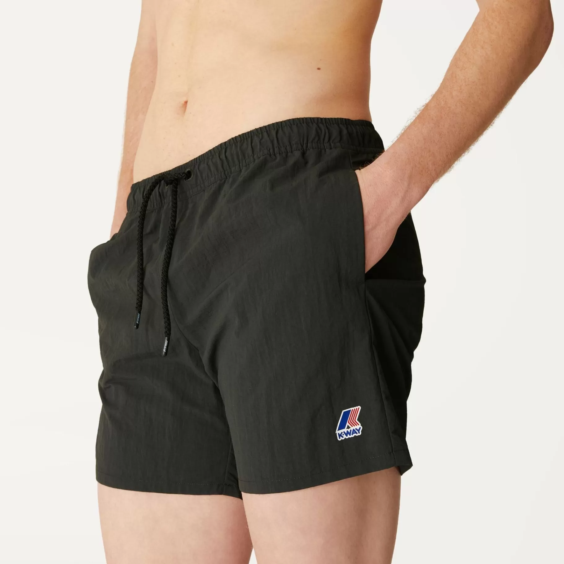 Swimwear*K-WAY Le Vrai Olivier - Bathing Suits - Swimming Trunk - Man - Black Torba