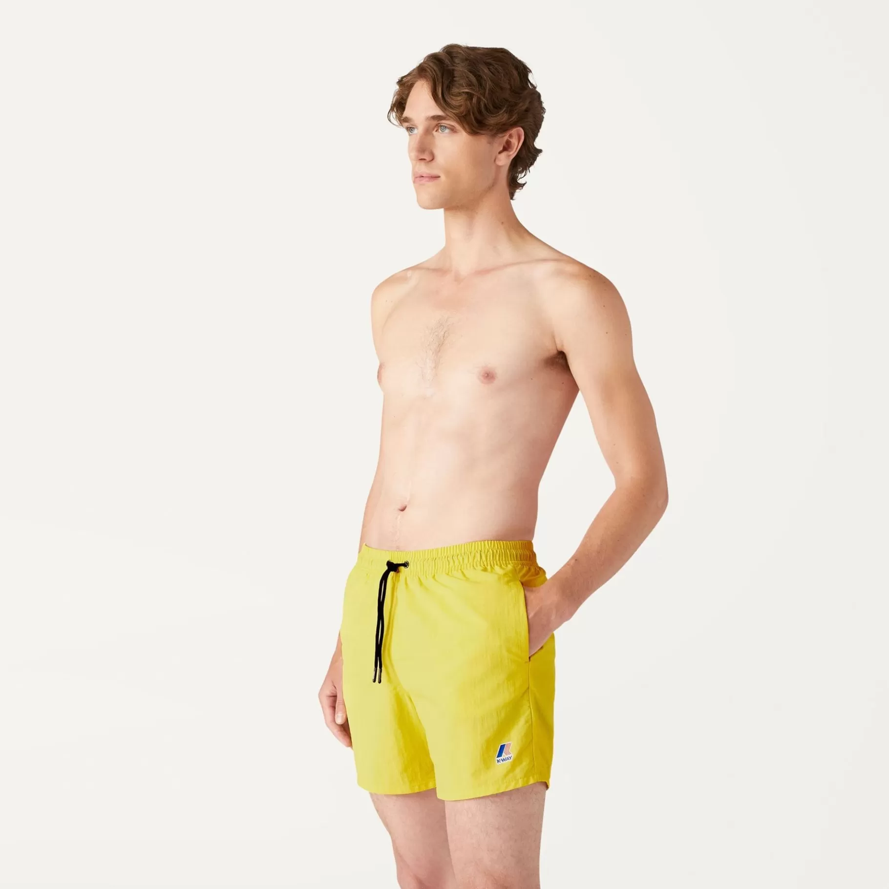 Swimwear*K-WAY Le Vrai Olivier - Bathing Suits - Swimming Trunk - Man - Yellow Sheen