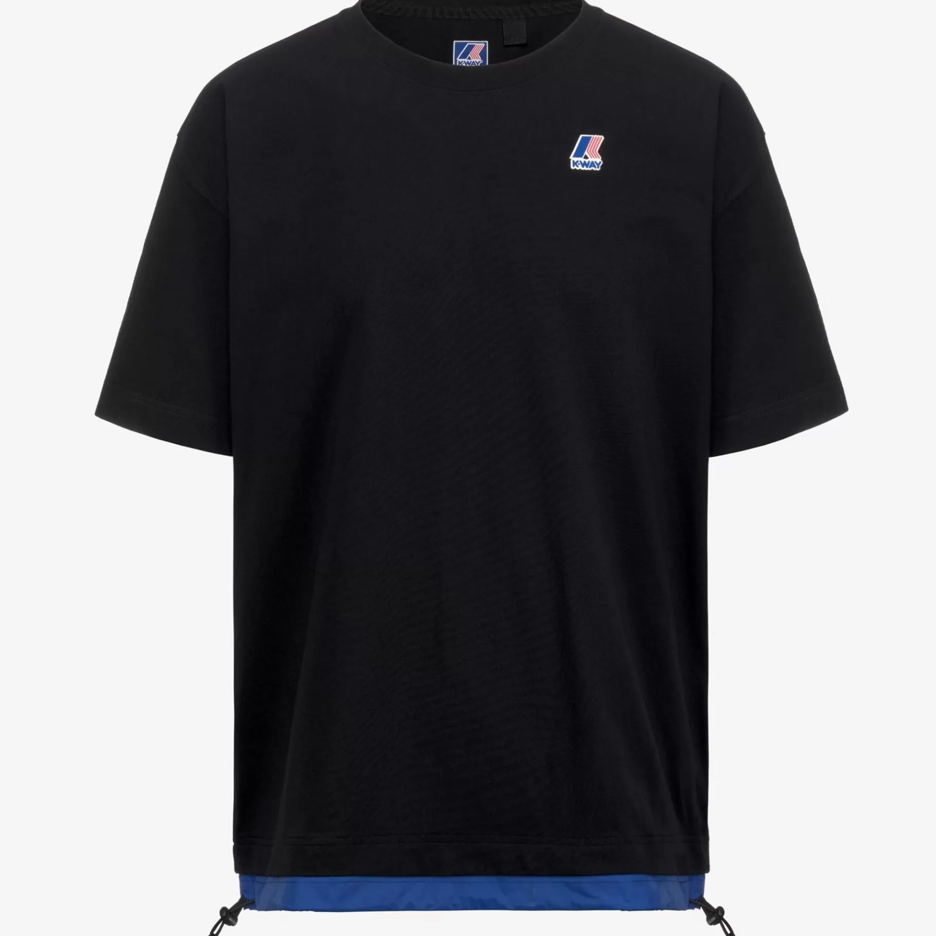 T-Shirt*K-WAY Le Vrai Serille Nylon Pc - T-Shirtstop - T-Shirt - Unisex - Black Pure-Blue Royal Marine