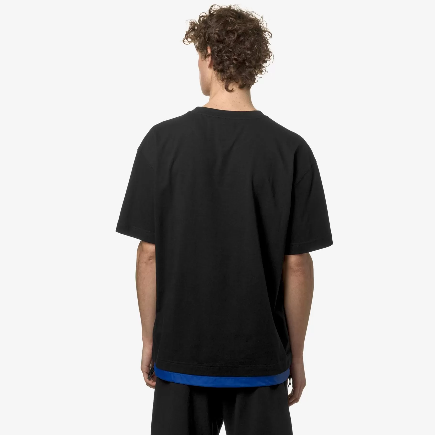 T-Shirt*K-WAY Le Vrai Serille Nylon Pc - T-Shirtstop - T-Shirt - Unisex - Black Pure-Blue Royal Marine