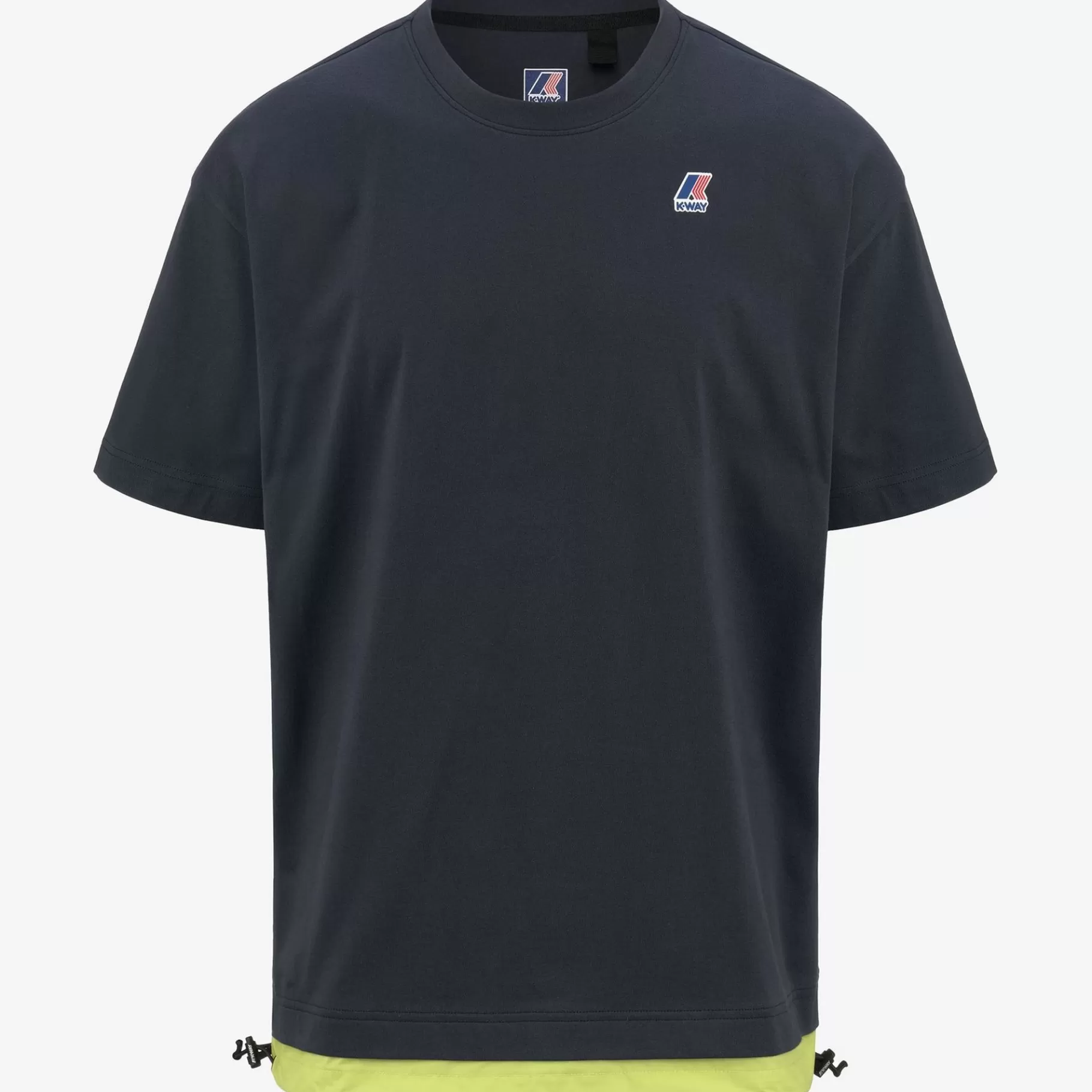 T-Shirt*K-WAY Le Vrai Serille Nylon Pc - T-Shirtstop - T-Shirt - Unisex - Blue Depth-Green Celery