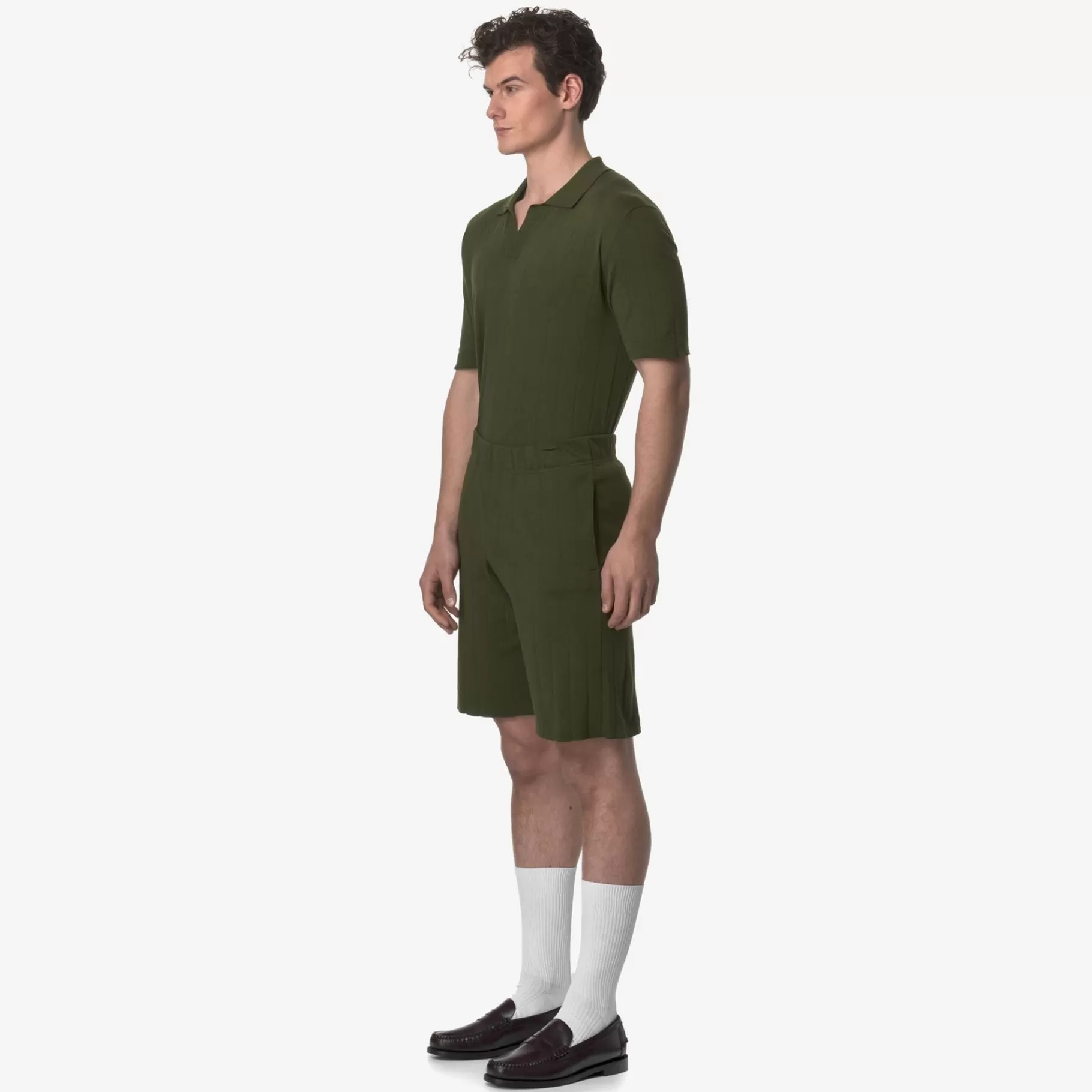 Shorts*K-WAY Leoben Knitted - Shorts - Sportshorts - Unisex - Green Sphagnum