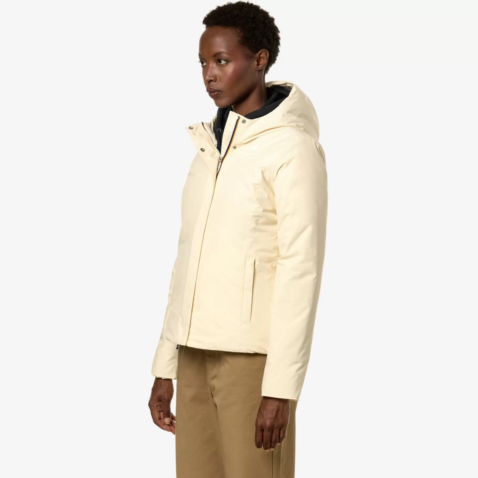 Short Jackets*K-WAY Lily Micro Ripstop Marmotta - Jackets - Short - Woman - Beige E-Grey B