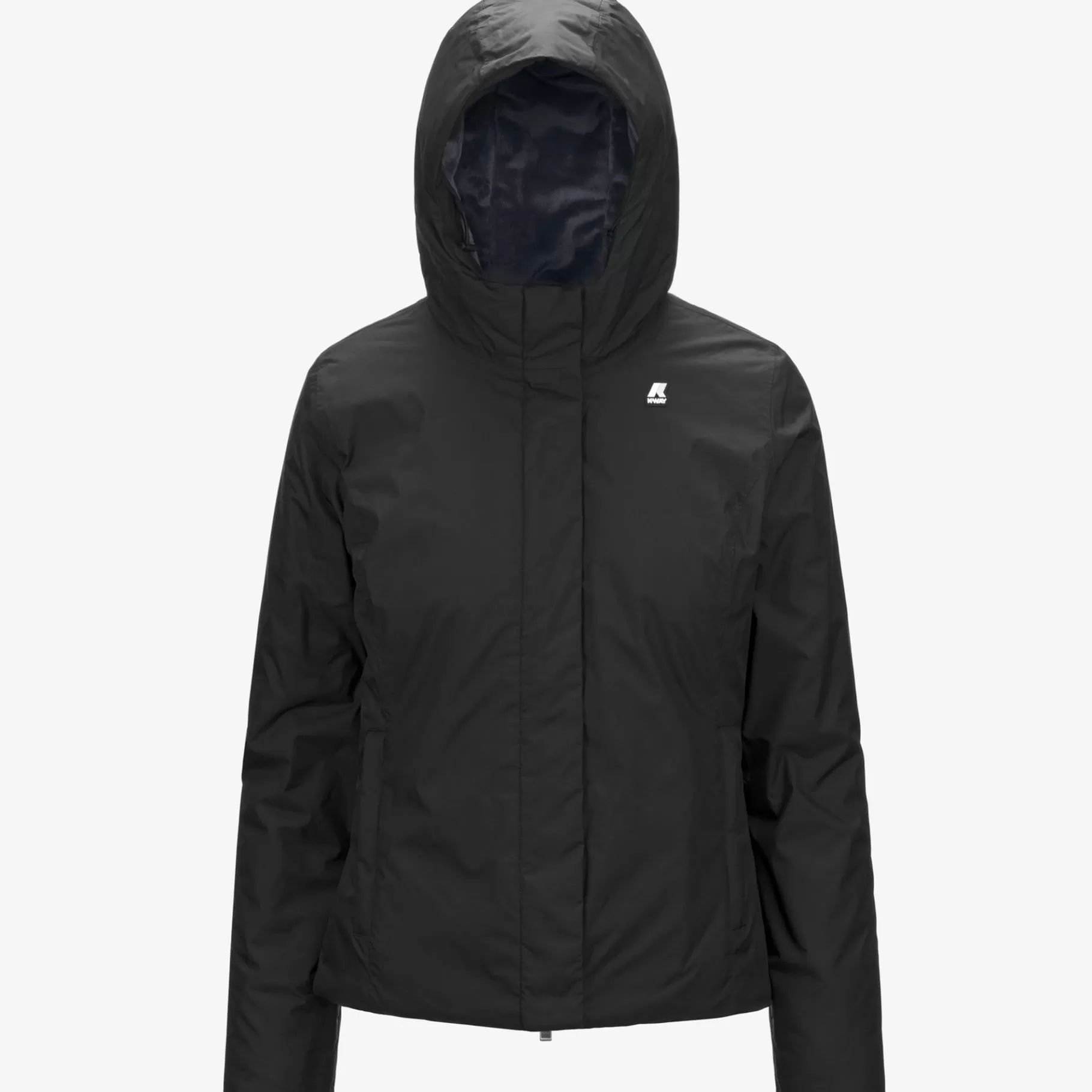 Short Jackets*K-WAY Lily Micro Ripstop Marmotta - Jackets - Short - Woman - Black P-Blue A