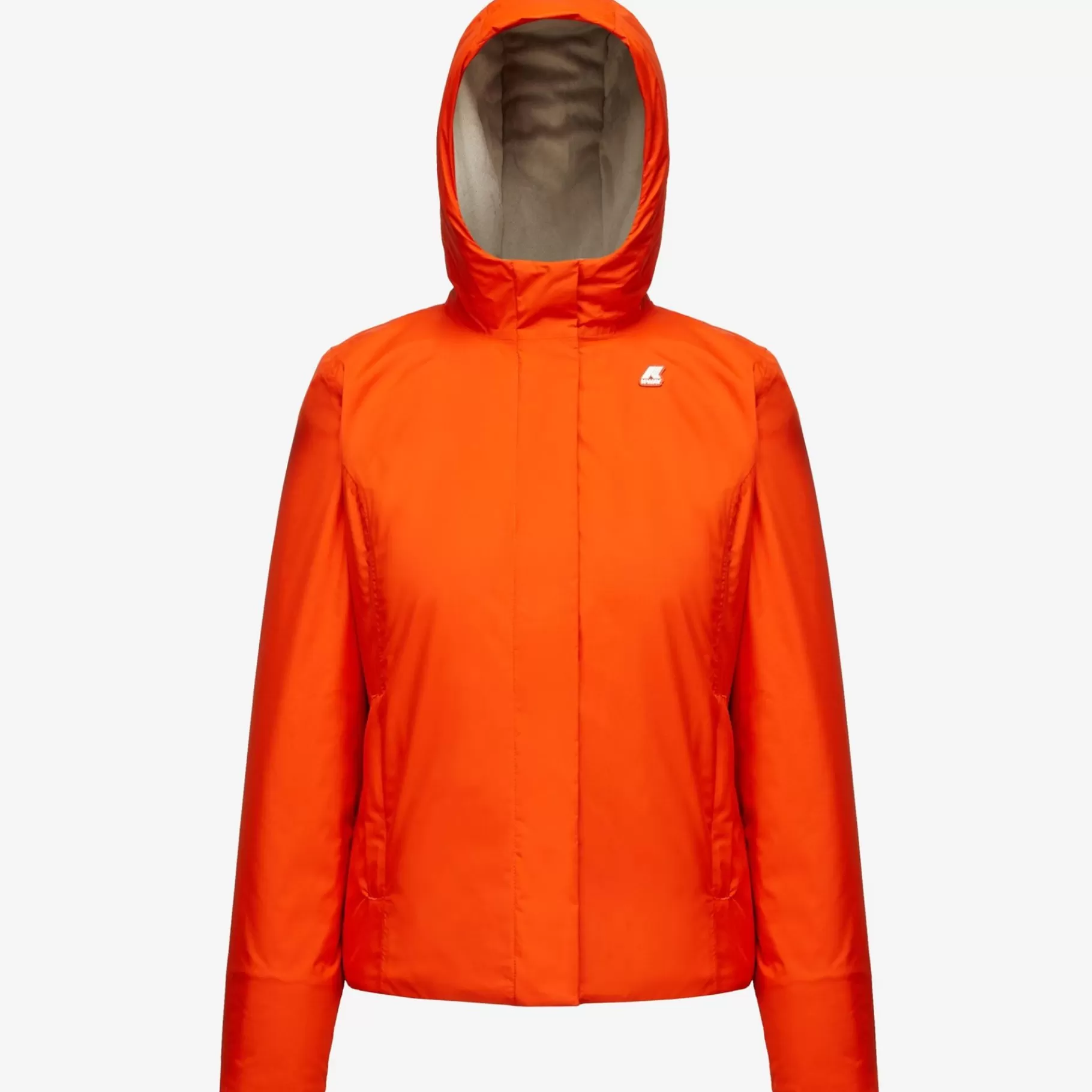 Short Jackets*K-WAY Lily Micro Ripstop Marmotta - Jackets - Short - Woman - Orange P-Grey B
