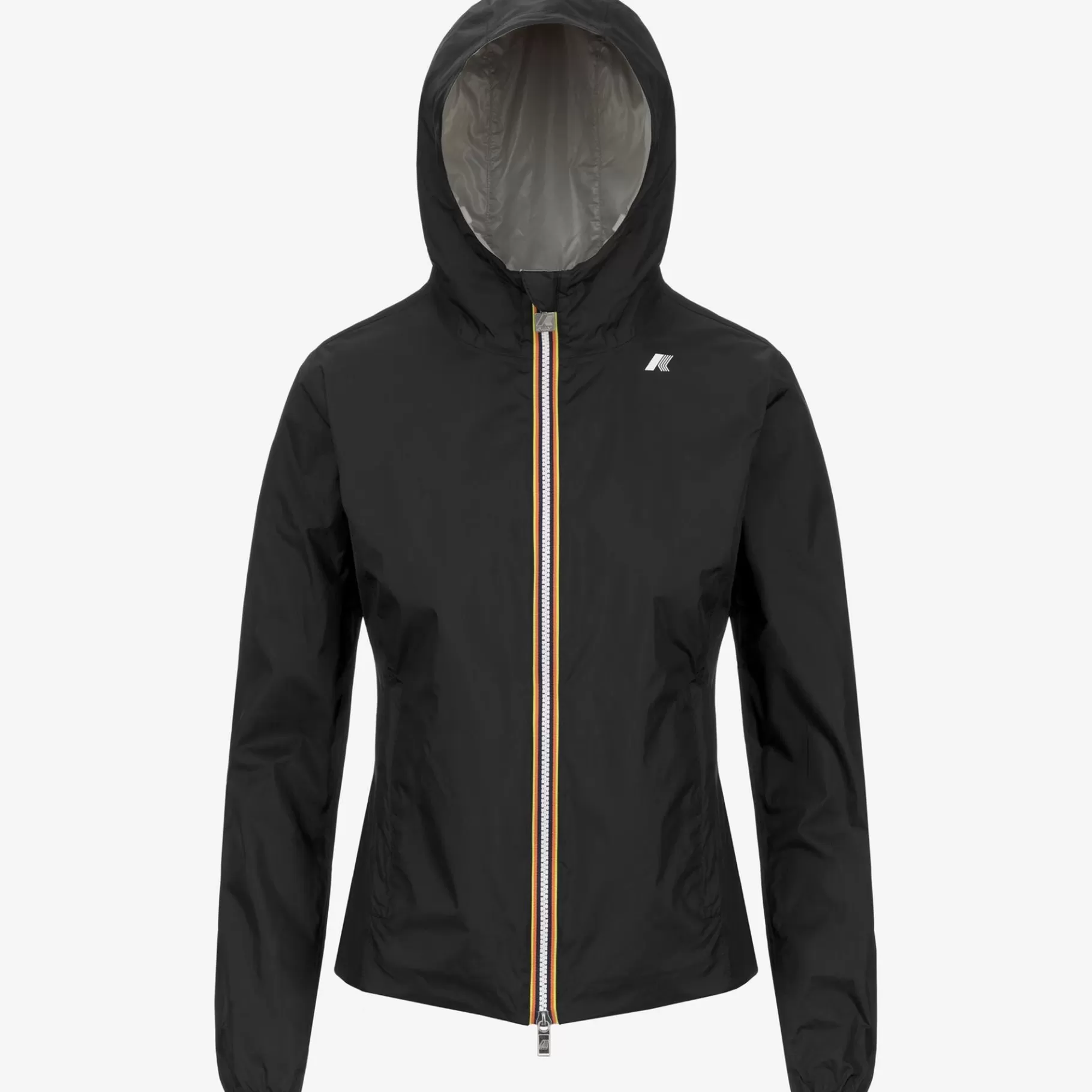 Short Jackets*K-WAY Lily Plus.2 Reversible - Jackets - Short - Woman - Black P-Beige Lt