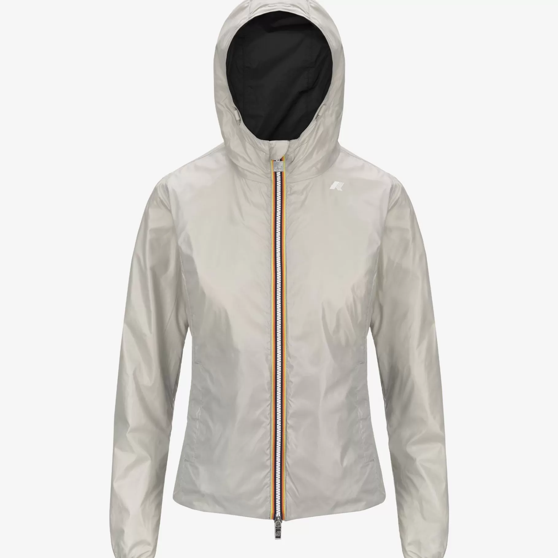 Short Jackets*K-WAY Lily Plus.2 Reversible - Jackets - Short - Woman - Black P-Beige Lt
