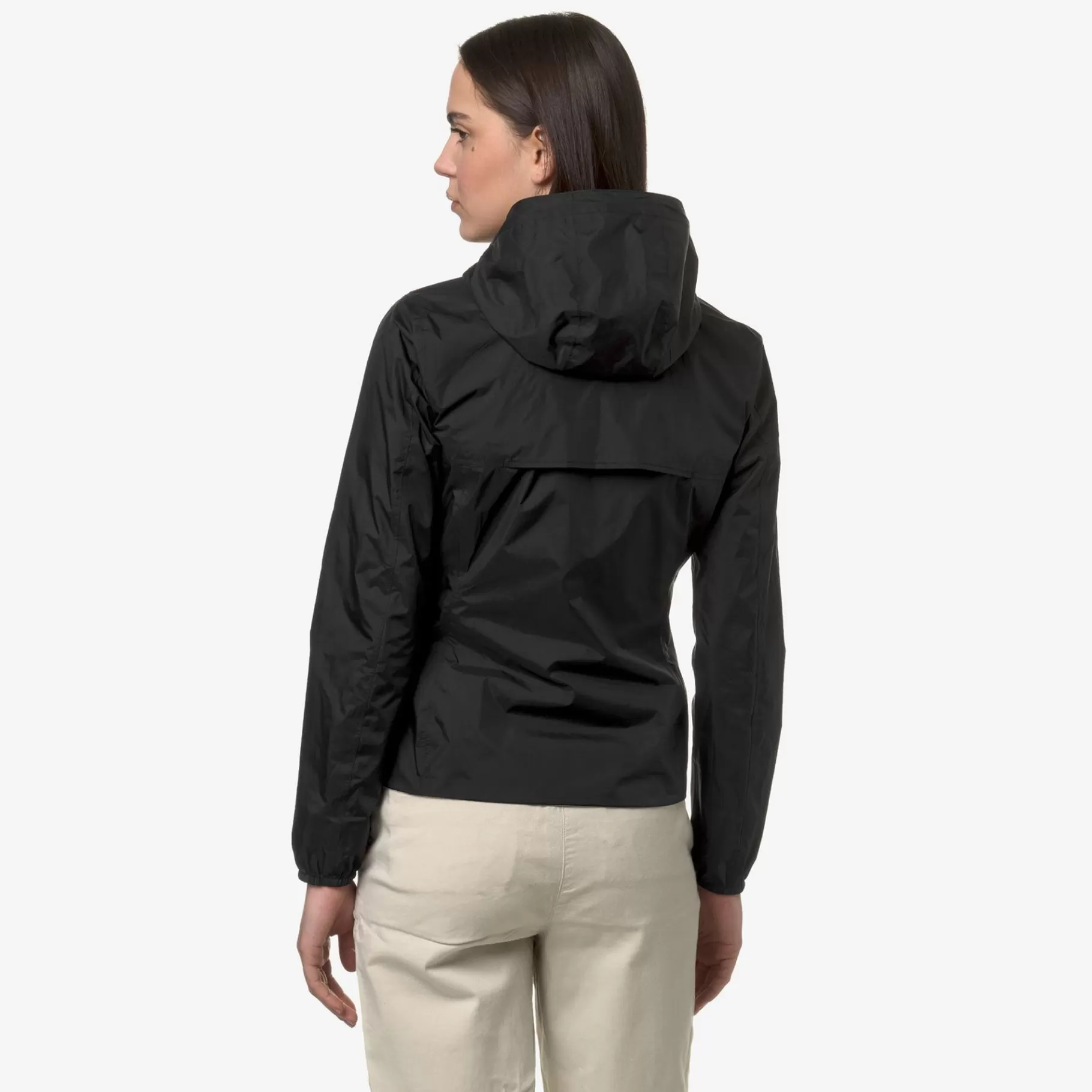 Short Jackets*K-WAY Lily Plus.2 Reversible - Jackets - Short - Woman - Black P-Beige Lt