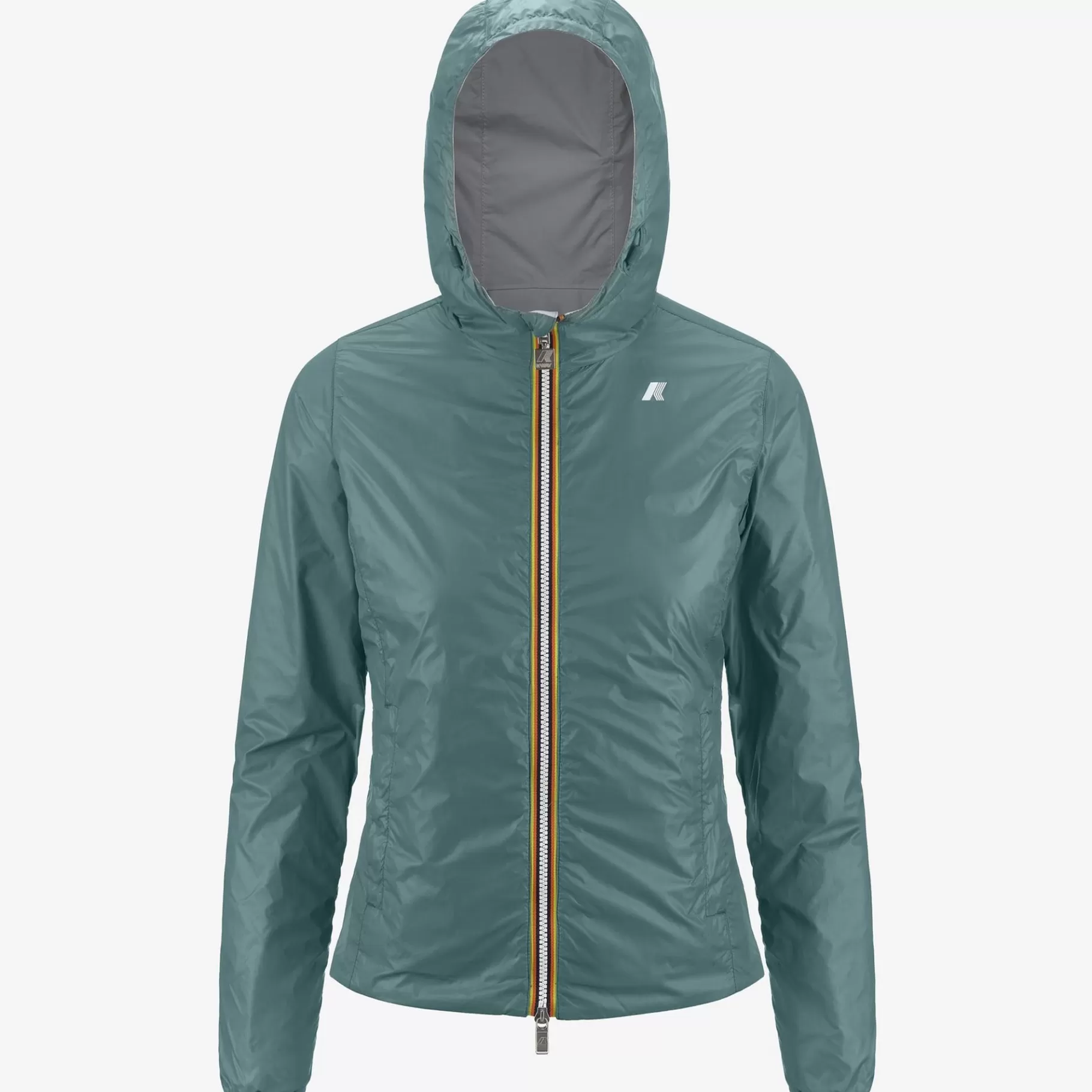 Short Jackets*K-WAY Lily Plus.2 Reversible - Jackets - Short - Woman - Grey S-Green P