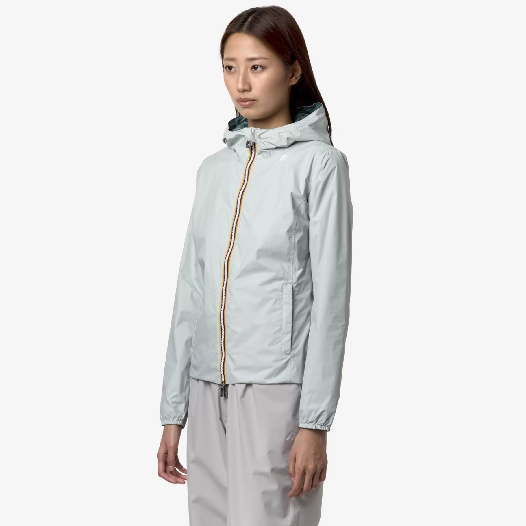 Short Jackets*K-WAY Lily Plus.2 Reversible - Jackets - Short - Woman - Grey S-Green P