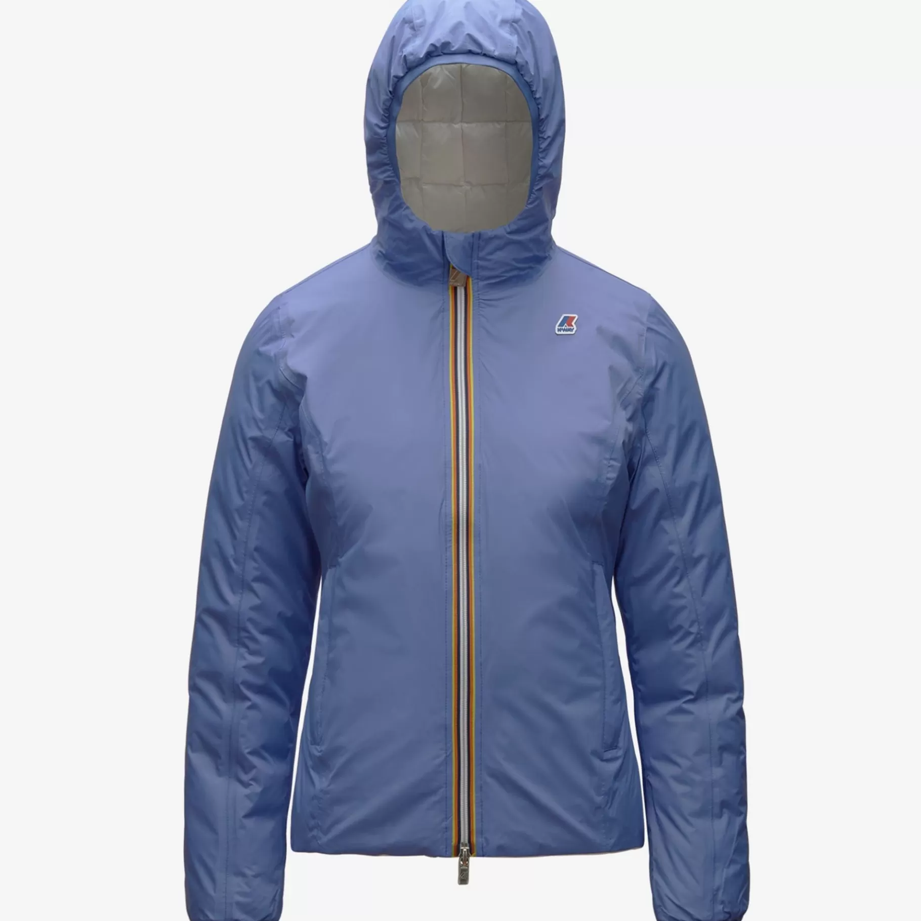 Short Jackets*K-WAY Lily Thermo Plus.2 Reversible - Jackets - Short - Woman - Azure Dk-White Milk