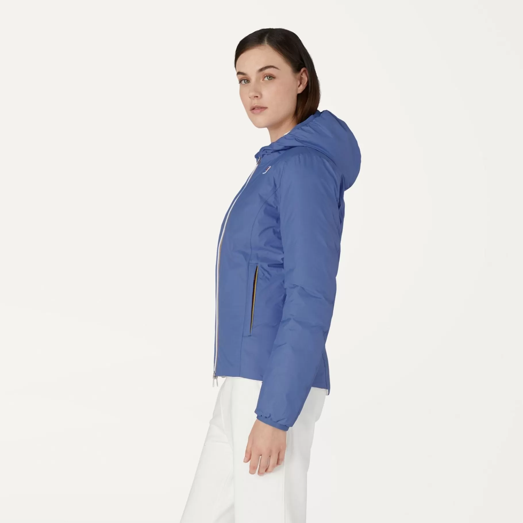 Short Jackets*K-WAY Lily Thermo Plus.2 Reversible - Jackets - Short - Woman - Azure Dk-White Milk