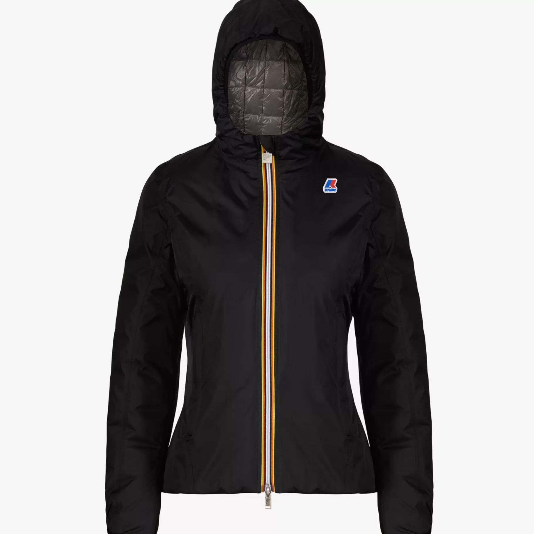 Short Jackets*K-WAY Lily Thermo Plus.2 Reversible - Jackets - Short - Woman - Black Pure-Grey Smoked