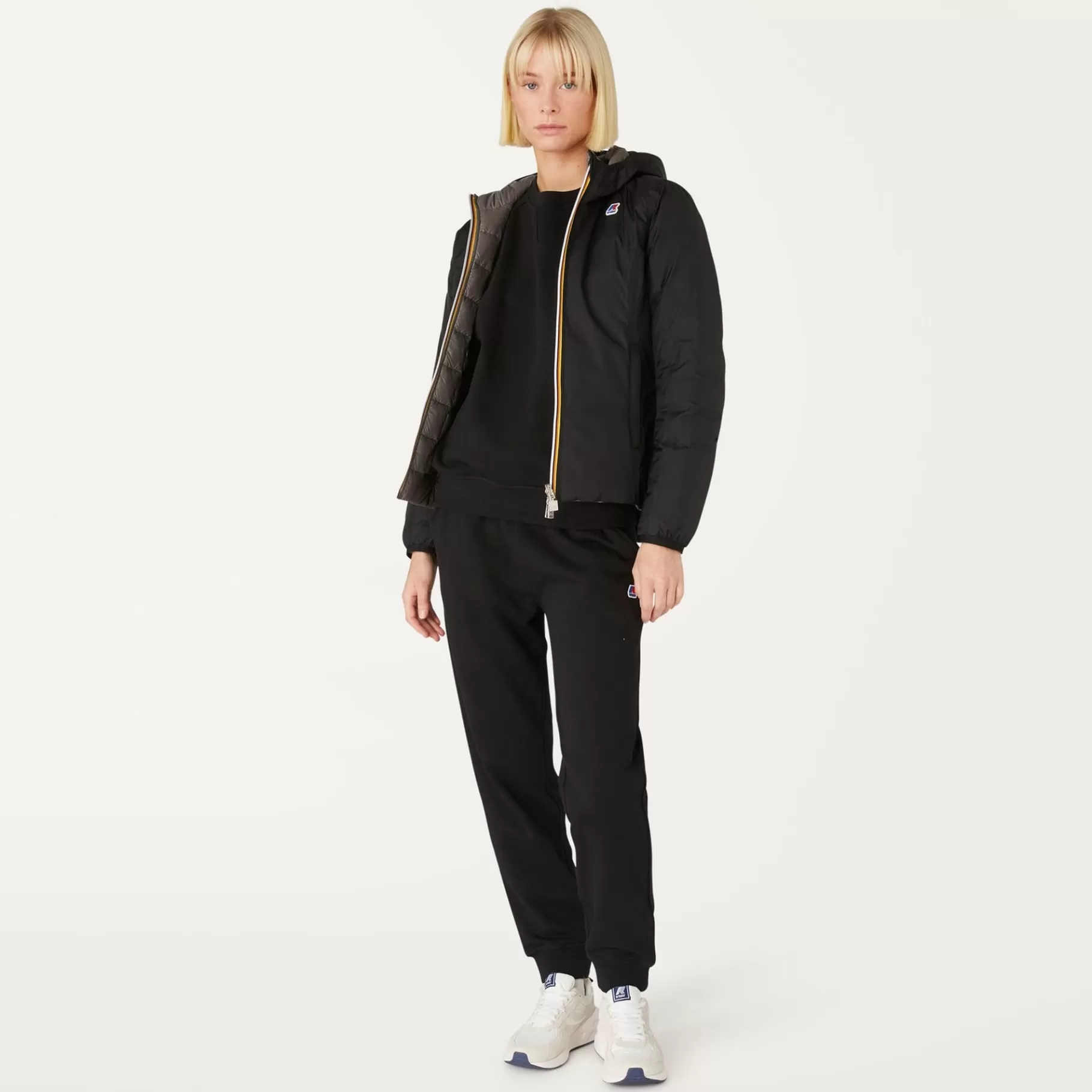Short Jackets*K-WAY Lily Thermo Plus.2 Reversible - Jackets - Short - Woman - Black Pure-Grey Smoked