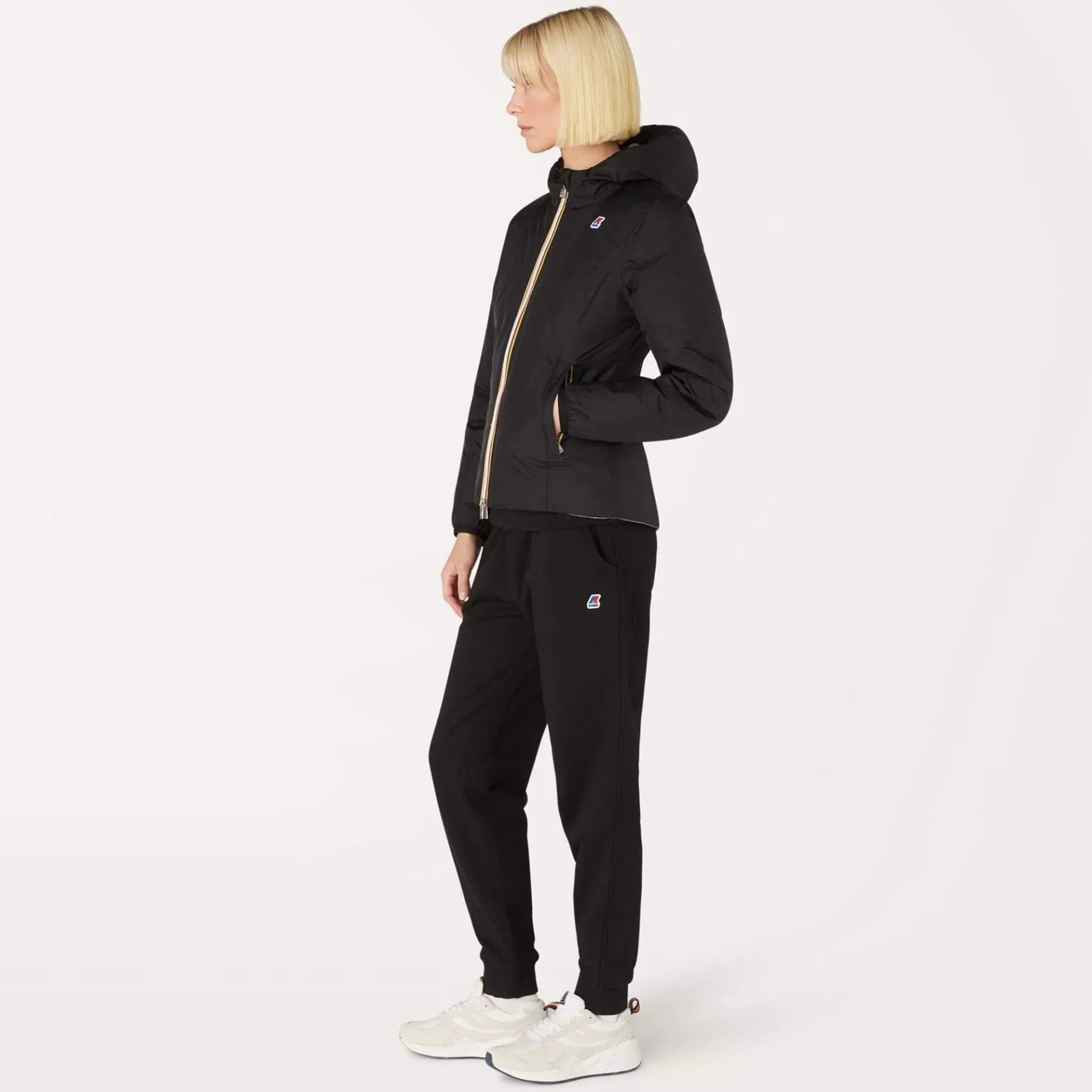 Short Jackets*K-WAY Lily Thermo Plus.2 Reversible - Jackets - Short - Woman - Black Pure-Grey Smoked