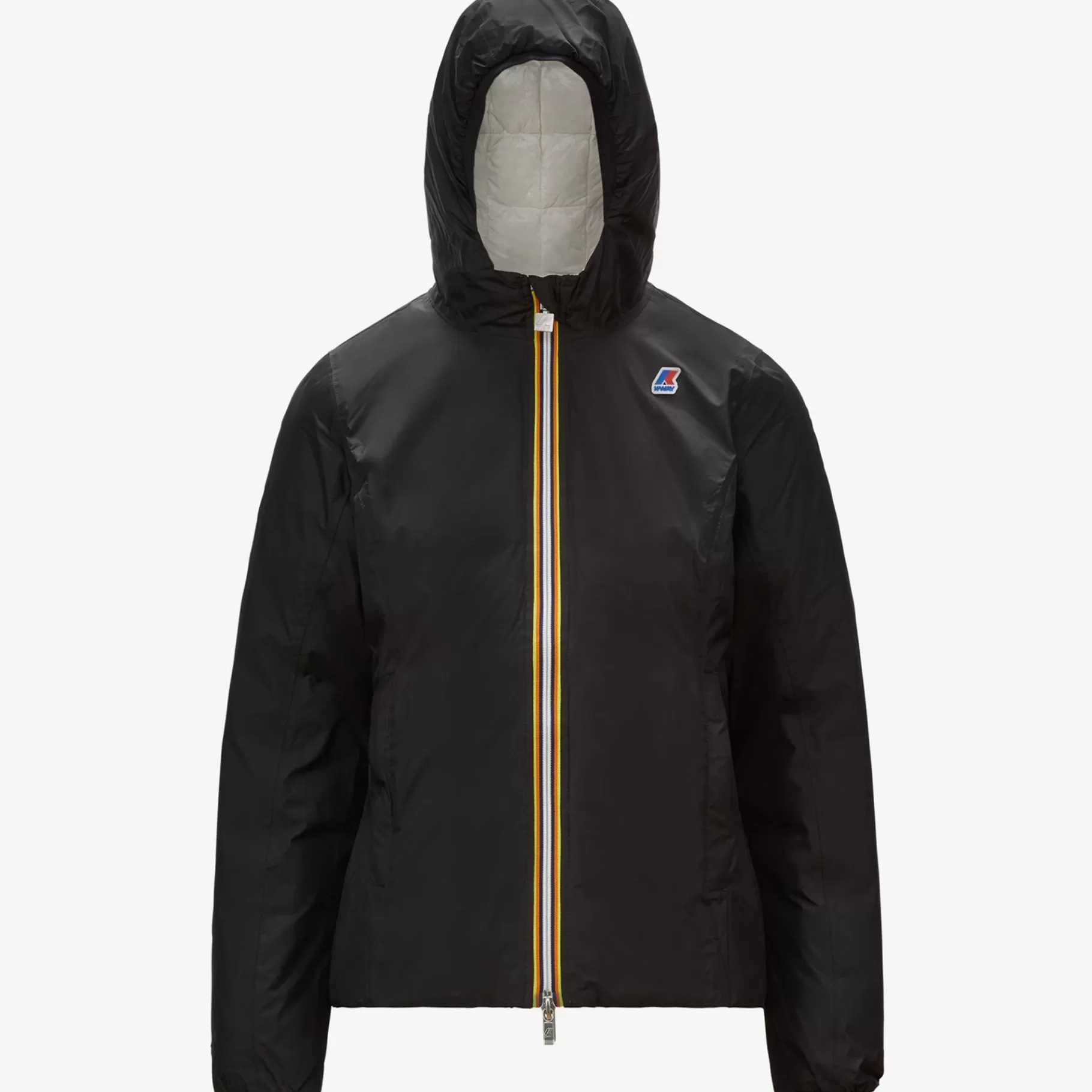 Short Jackets*K-WAY Lily Thermo Plus.2 Reversible - Jackets - Short - Woman - Black Pure-White Milk
