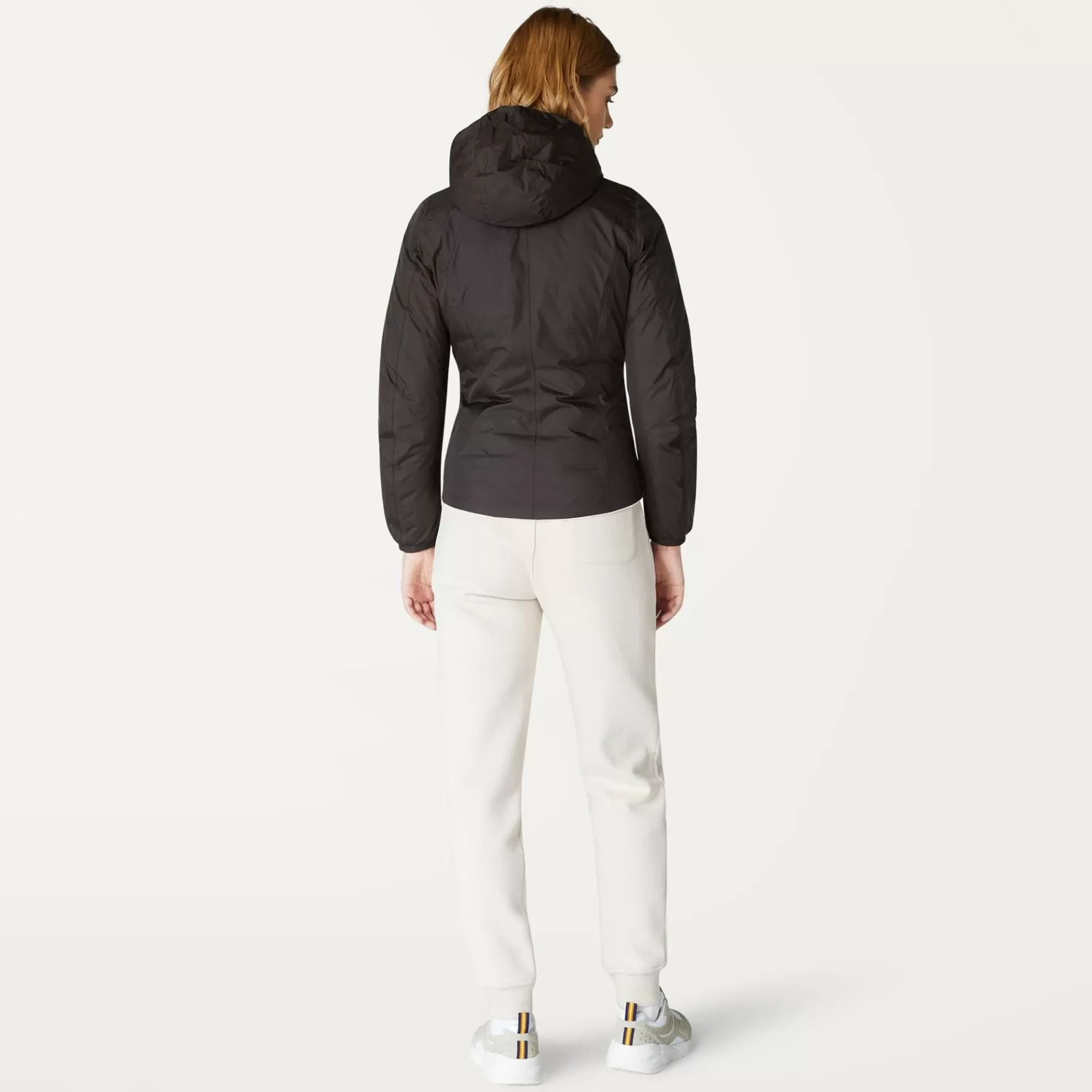 Short Jackets*K-WAY Lily Thermo Plus.2 Reversible - Jackets - Short - Woman - Black Pure-White Milk