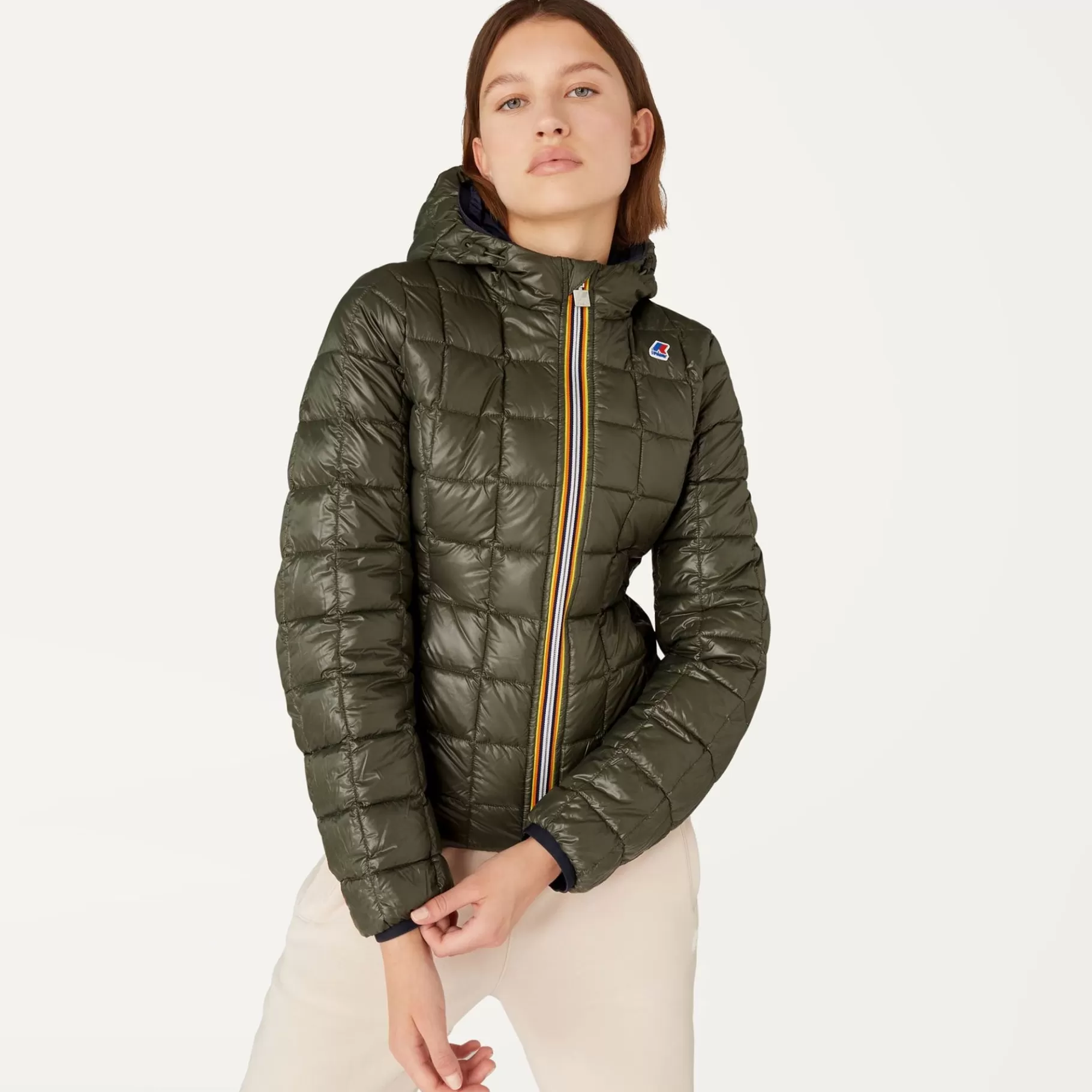 Short Jackets*K-WAY Lily Thermo Plus.2 Reversible - Jackets - Short - Woman - Blue Depth-Black Torba