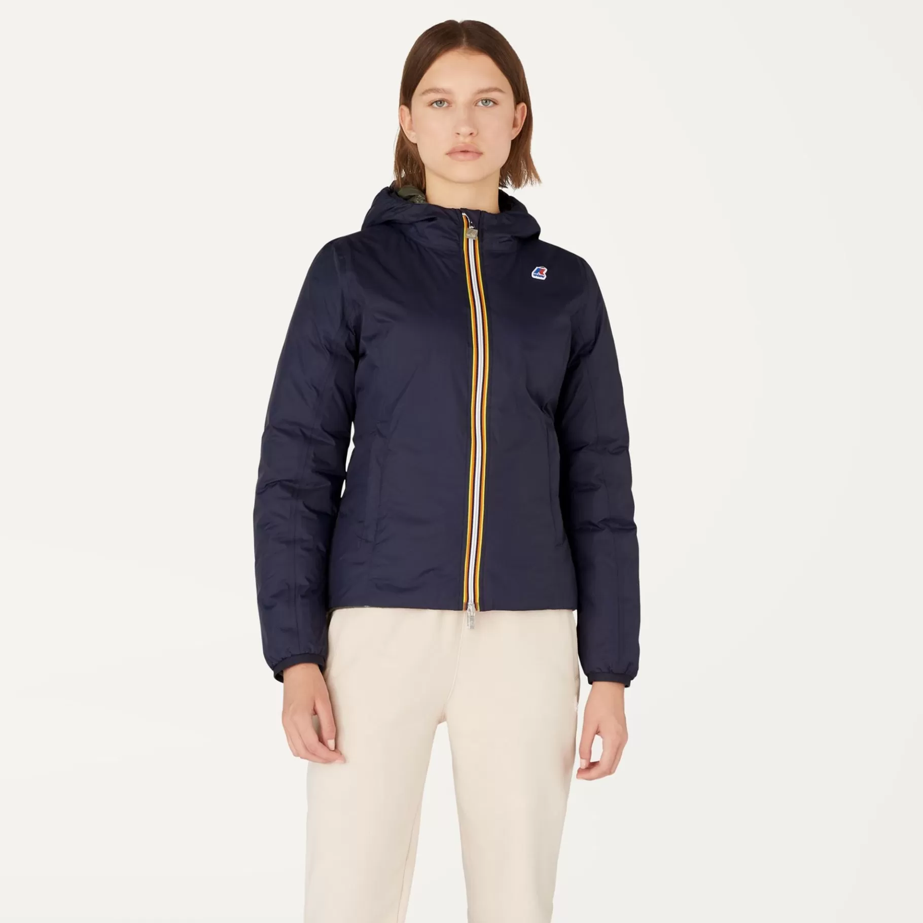 Short Jackets*K-WAY Lily Thermo Plus.2 Reversible - Jackets - Short - Woman - Blue Depth-Black Torba