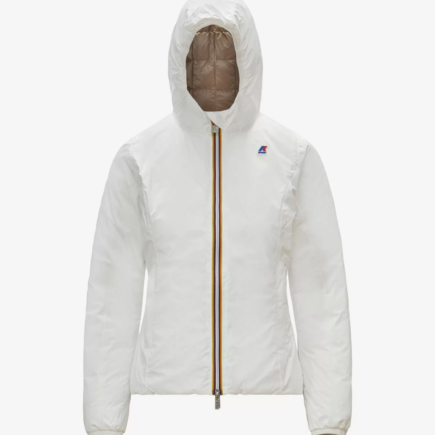 Short Jackets*K-WAY Lily Thermo Plus.2 Reversible - Jackets - Short - Woman - White Milk-Beige Taupe