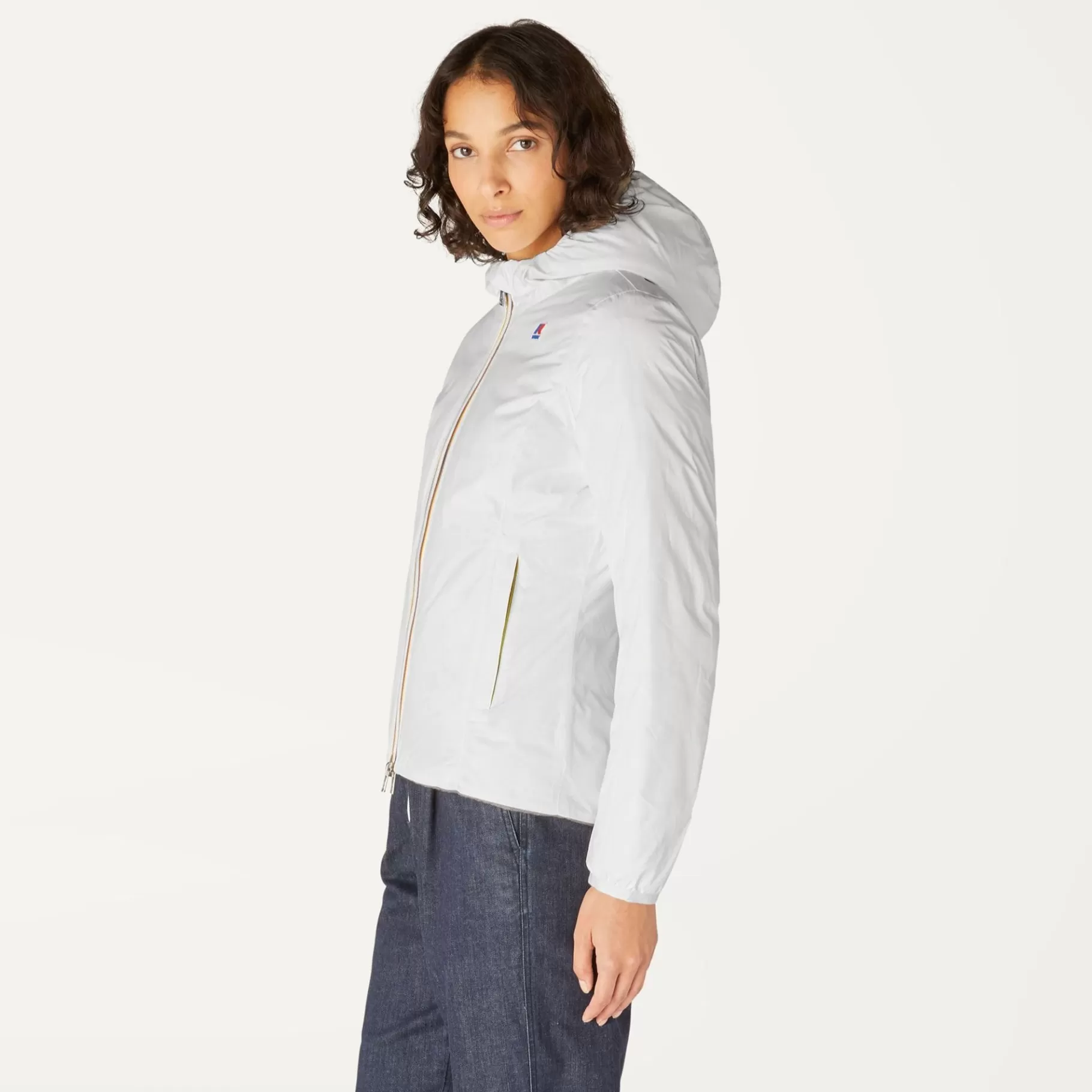 Short Jackets*K-WAY Lily Thermo Plus.2 Reversible - Jackets - Short - Woman - White Milk-Beige Taupe