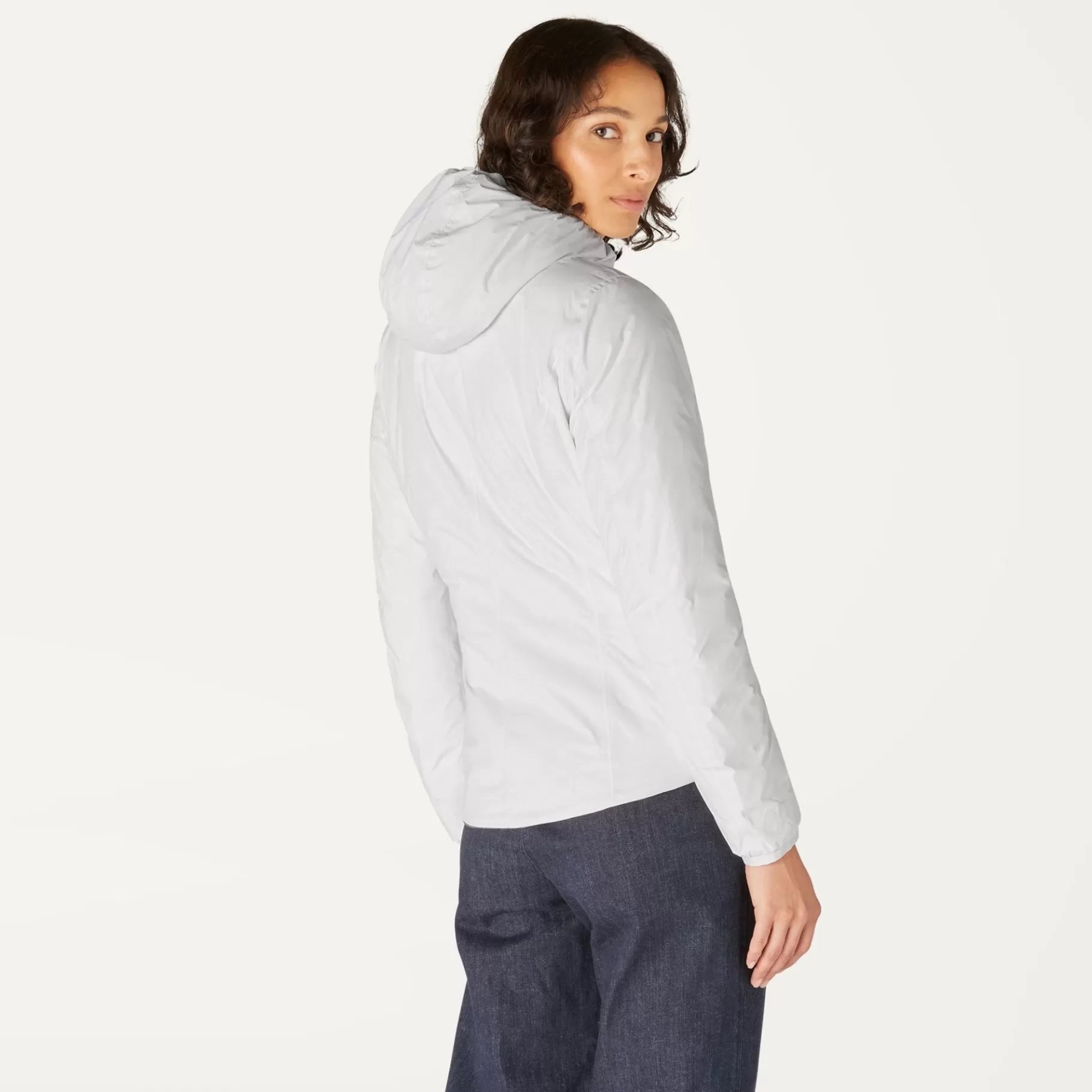 Short Jackets*K-WAY Lily Thermo Plus.2 Reversible - Jackets - Short - Woman - White Milk-Beige Taupe