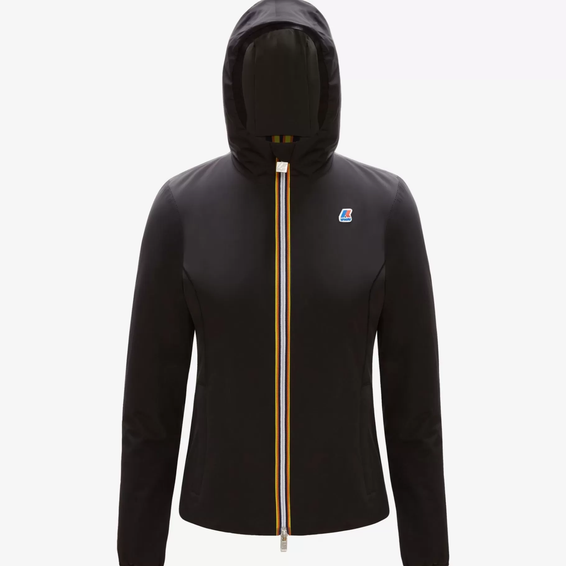 Short Jackets*K-WAY Lily Warm Reversible - Jackets - Short - Woman - Black Pure-Green Blackish