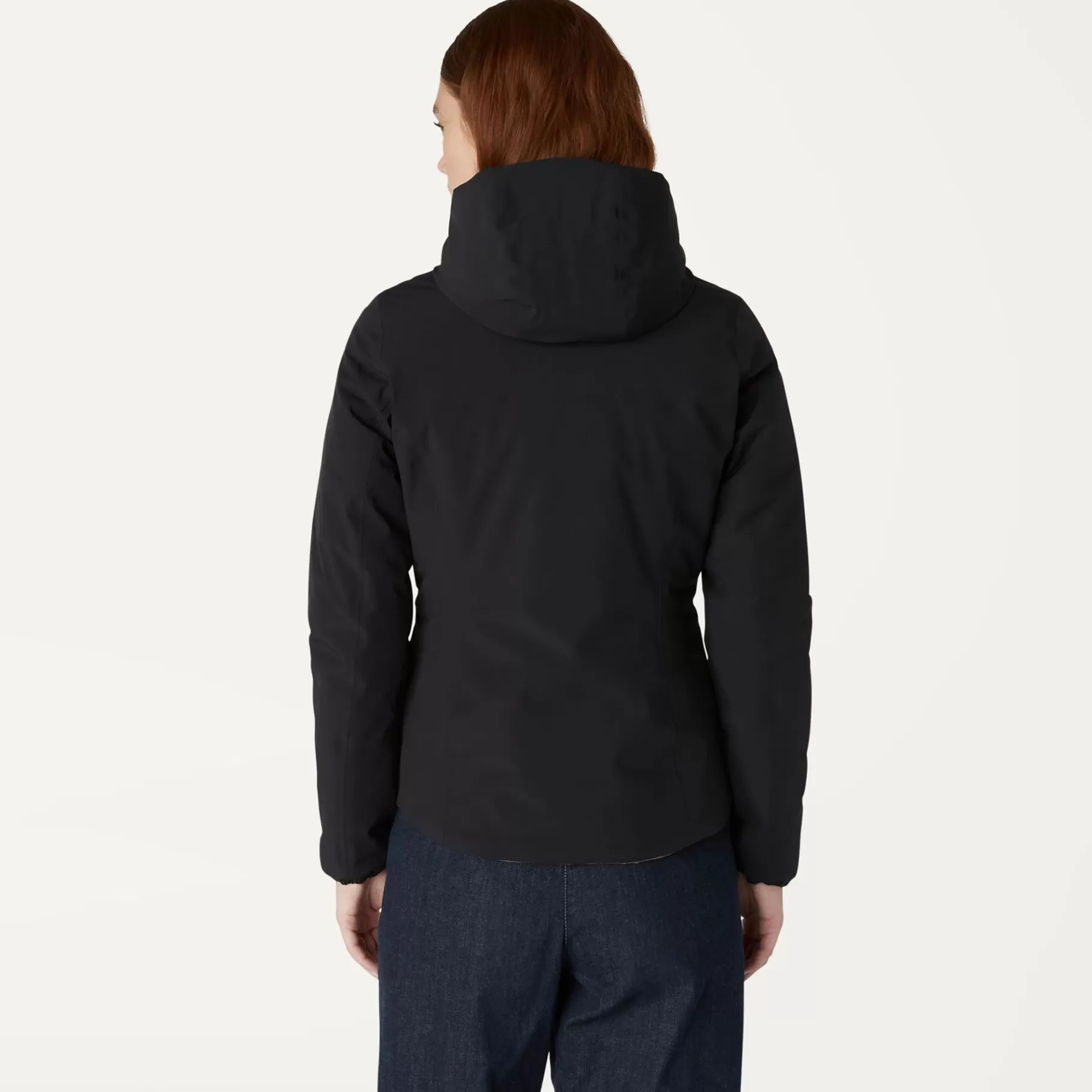 Short Jackets*K-WAY Lily Warm Reversible - Jackets - Short - Woman - Black Pure-Green Blackish
