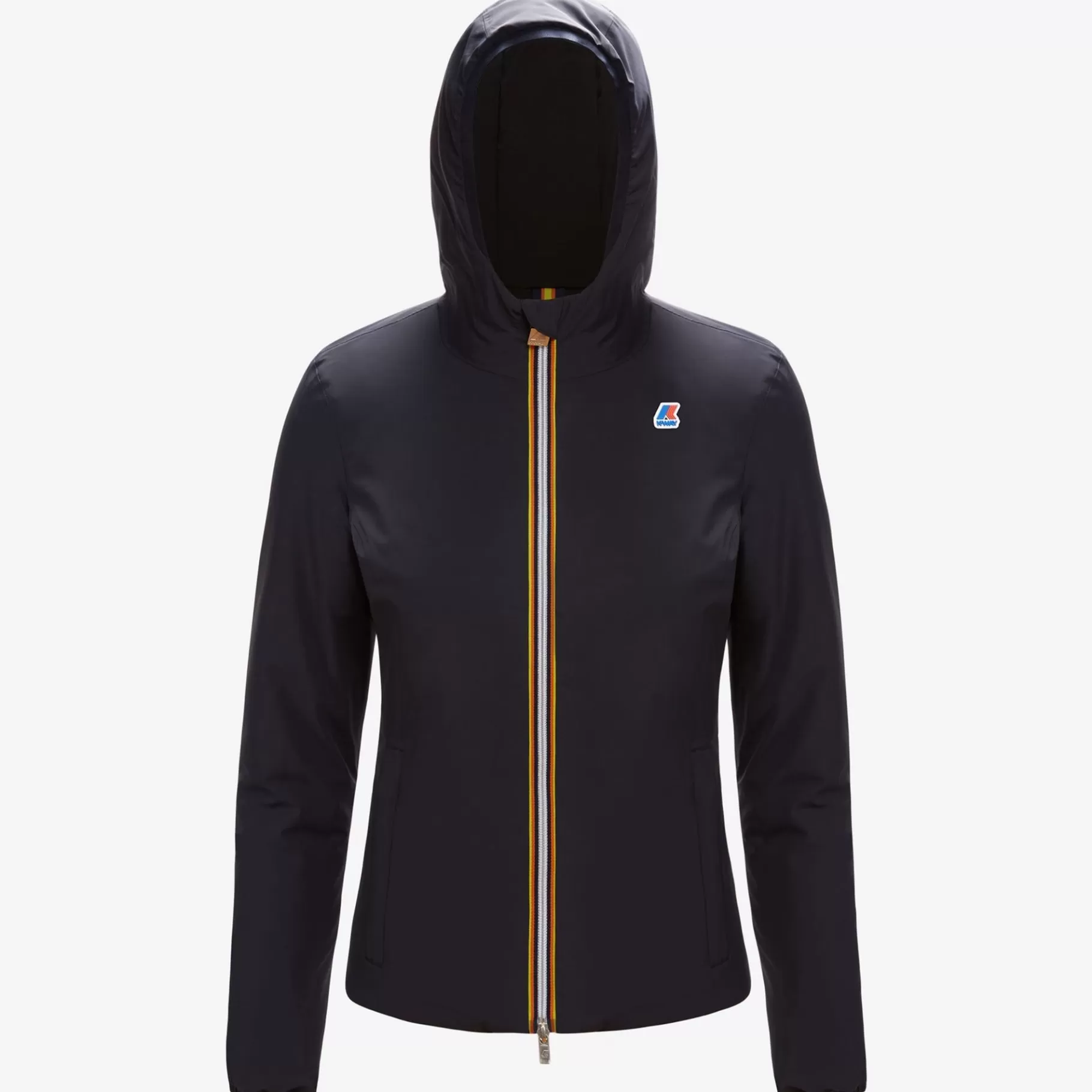 Short Jackets*K-WAY Lily Warm Reversible - Jackets - Short - Woman - Blue Depth-Black Pure