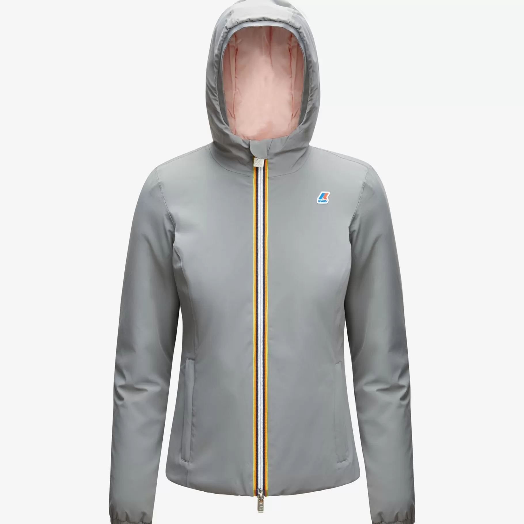Short Jackets*K-WAY Lily Warm Reversible - Jackets - Short - Woman - Grey Md Steel-Pink Dafne