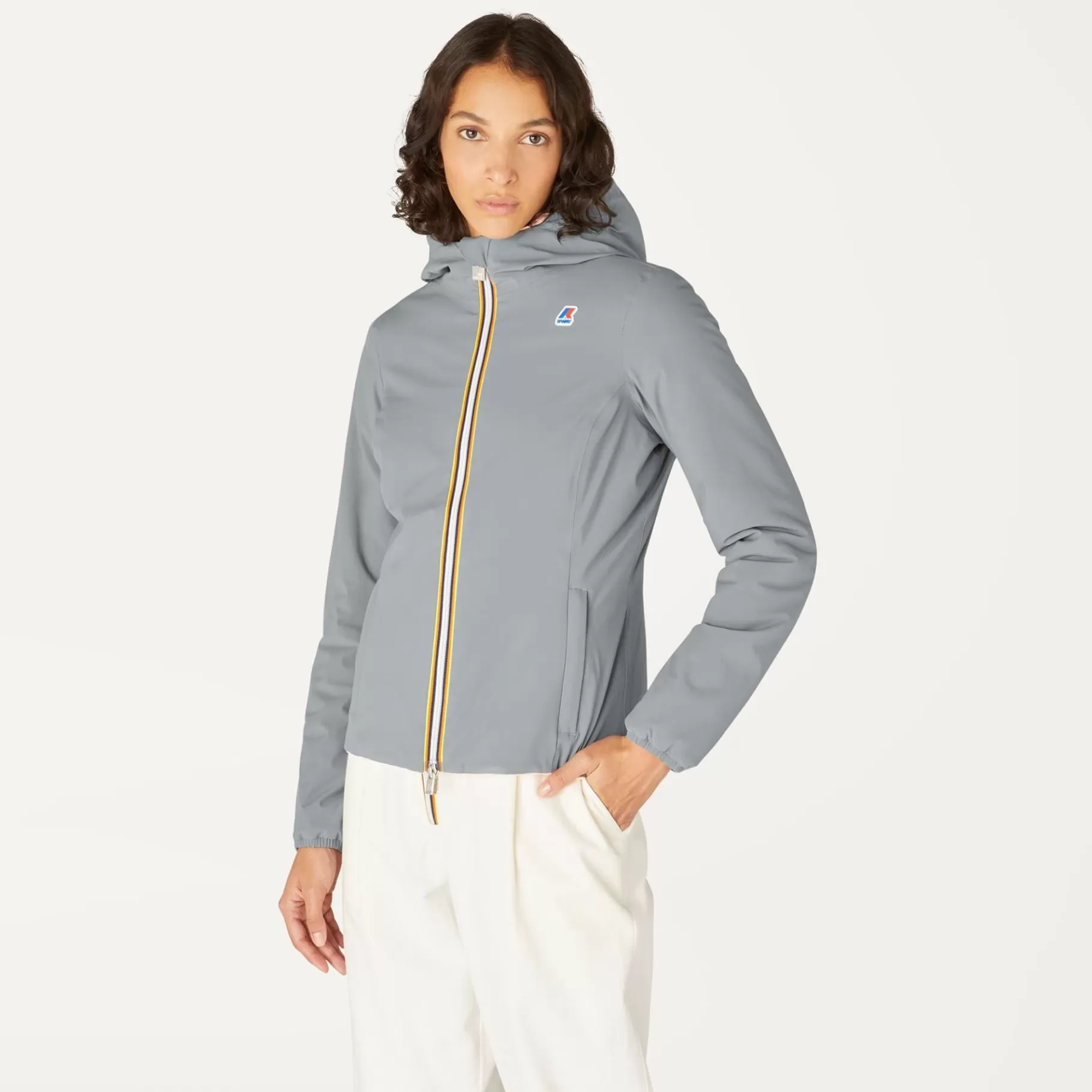 Short Jackets*K-WAY Lily Warm Reversible - Jackets - Short - Woman - Grey Md Steel-Pink Dafne
