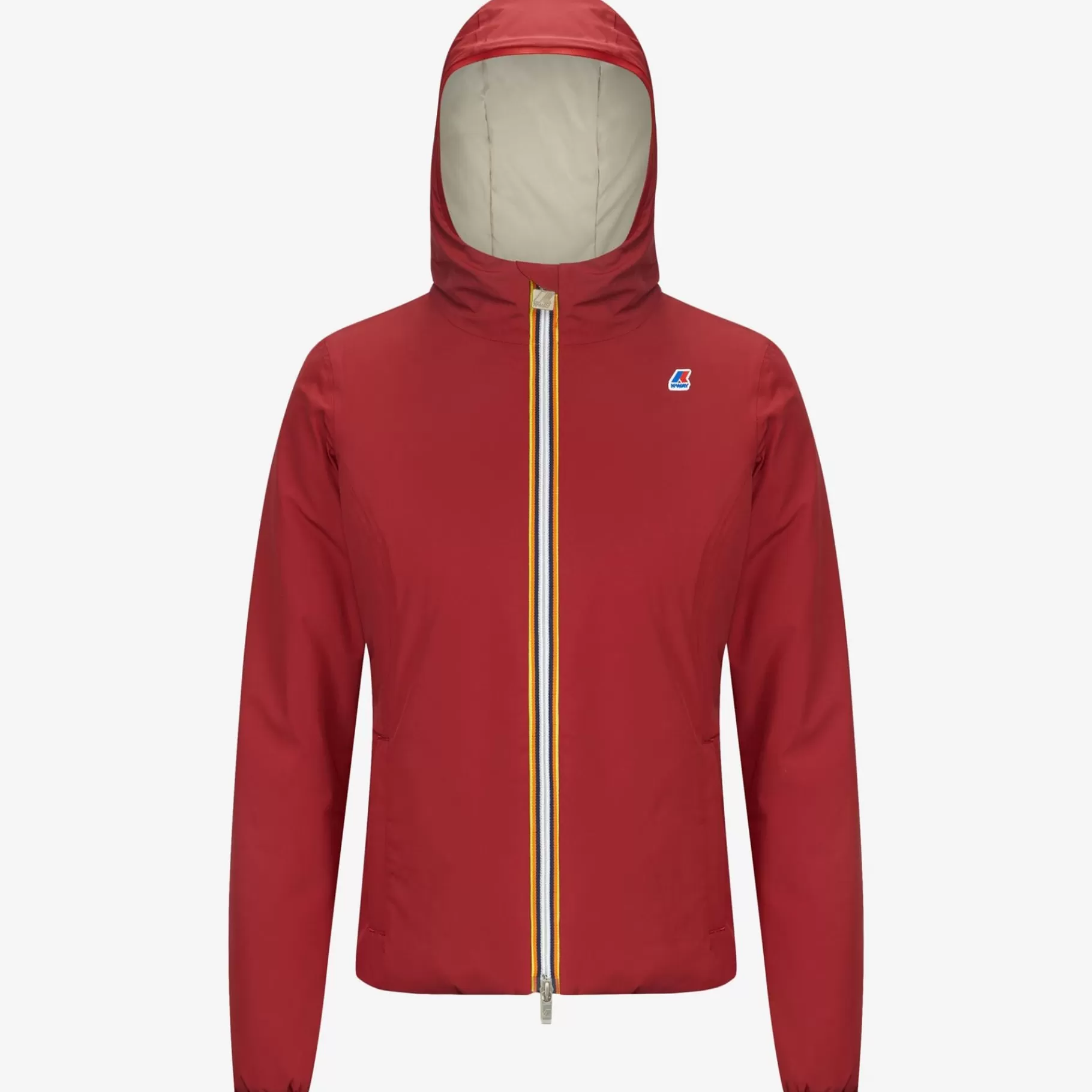 Short Jackets*K-WAY Lily Warm Reversible - Jackets - Short - Woman - Red Dk Tomato-Beige Grey