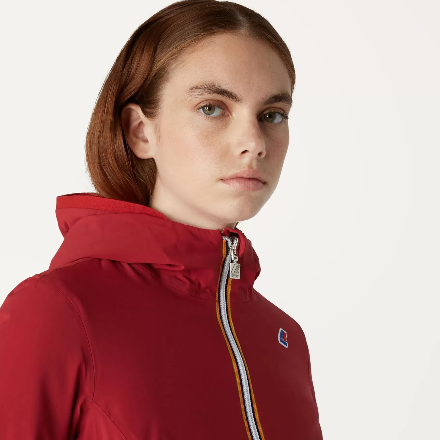 Short Jackets*K-WAY Lily Warm Reversible - Jackets - Short - Woman - Red Dk Tomato-Beige Grey