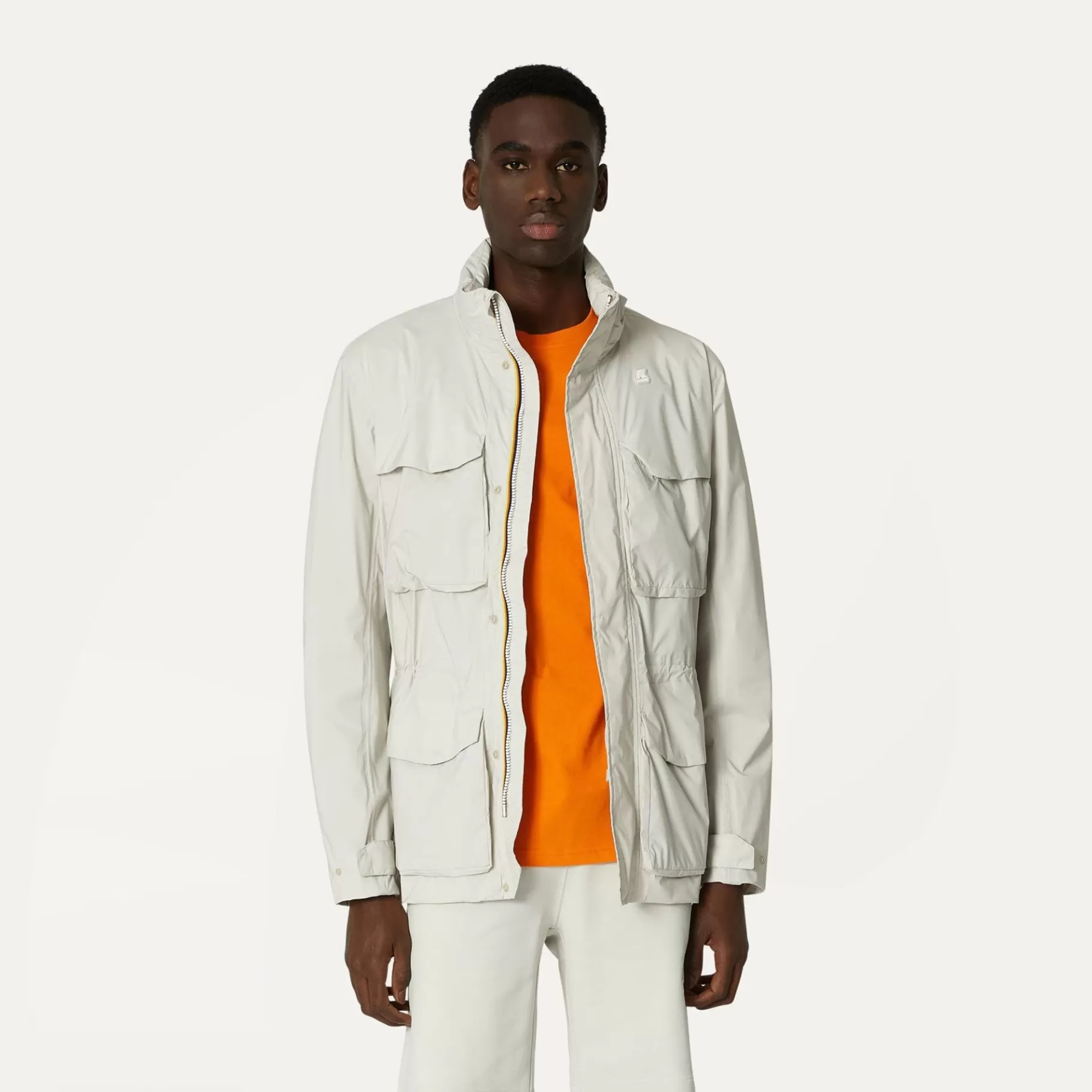Short Jackets*K-WAY Manphy Stretch Nylon Jersey - Jackets - Short - Man - Beige Lt