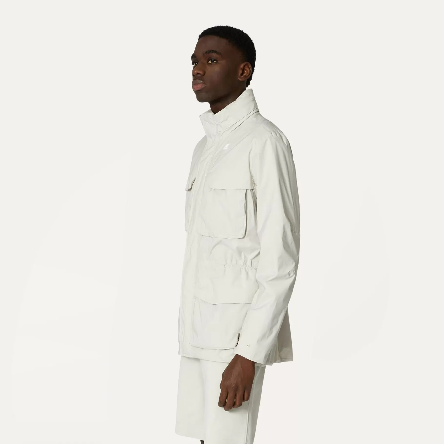 Short Jackets*K-WAY Manphy Stretch Nylon Jersey - Jackets - Short - Man - Beige Lt