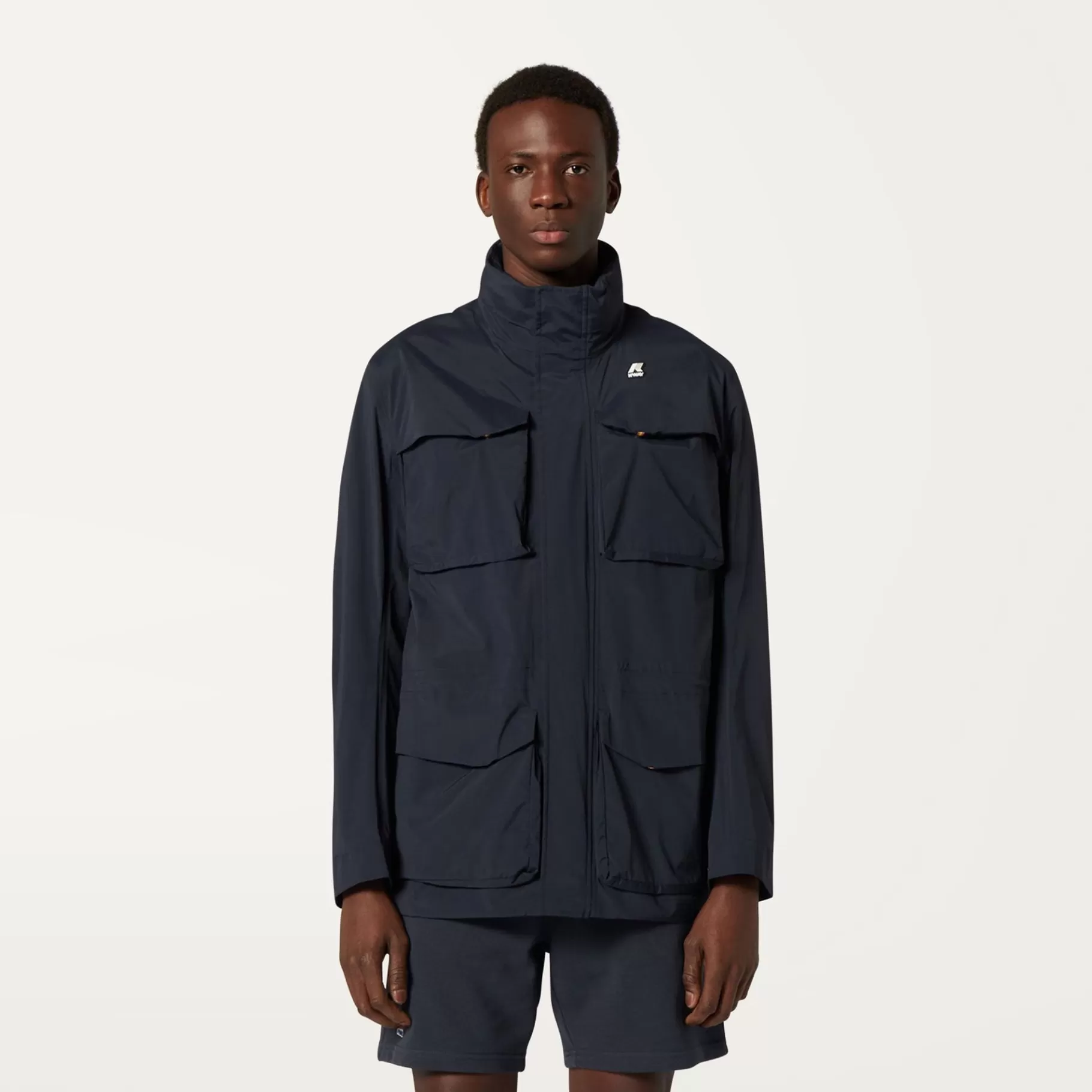 Short Jackets*K-WAY Manphy Stretch Nylon Jersey - Jackets - Short - Man - Blue Depth