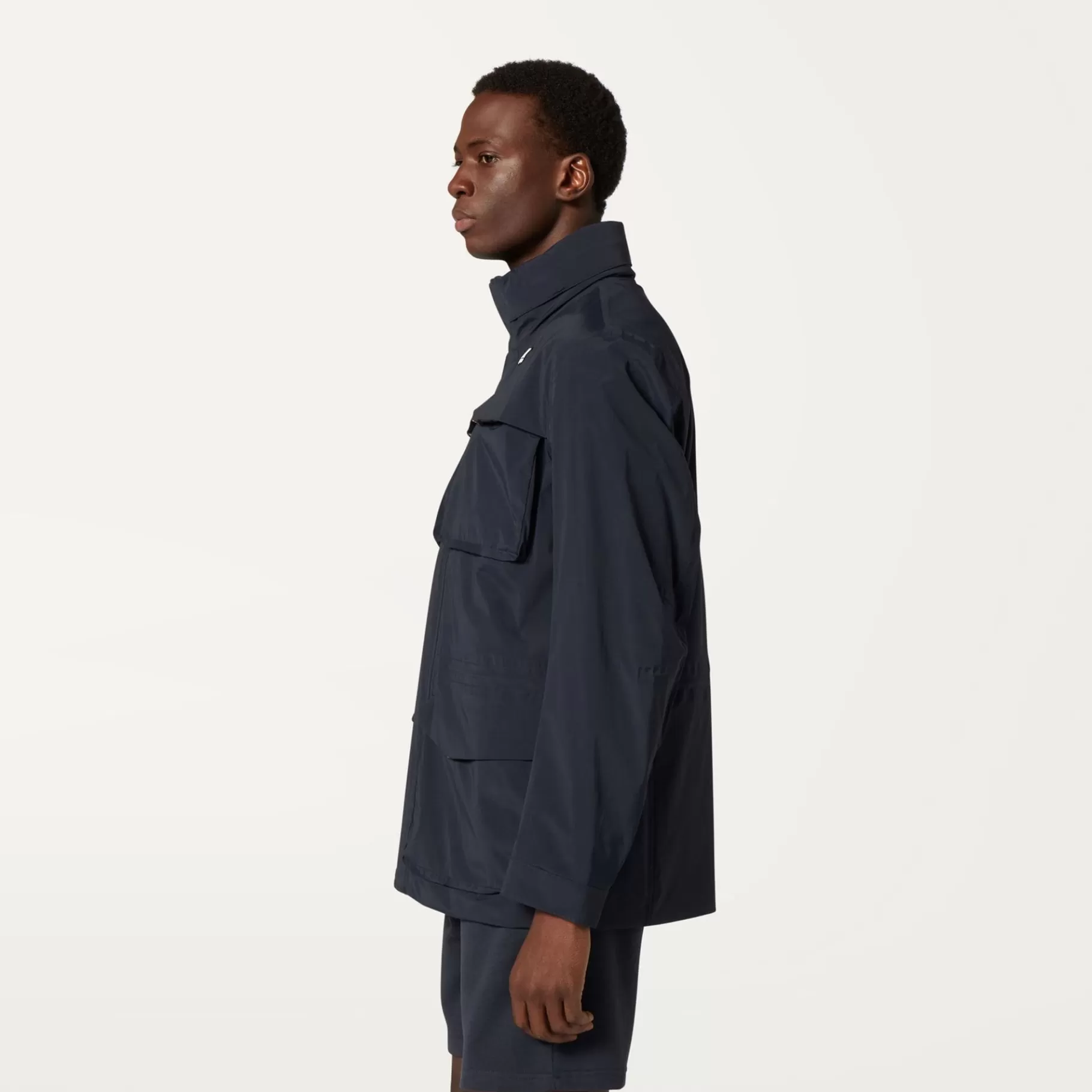 Short Jackets*K-WAY Manphy Stretch Nylon Jersey - Jackets - Short - Man - Blue Depth
