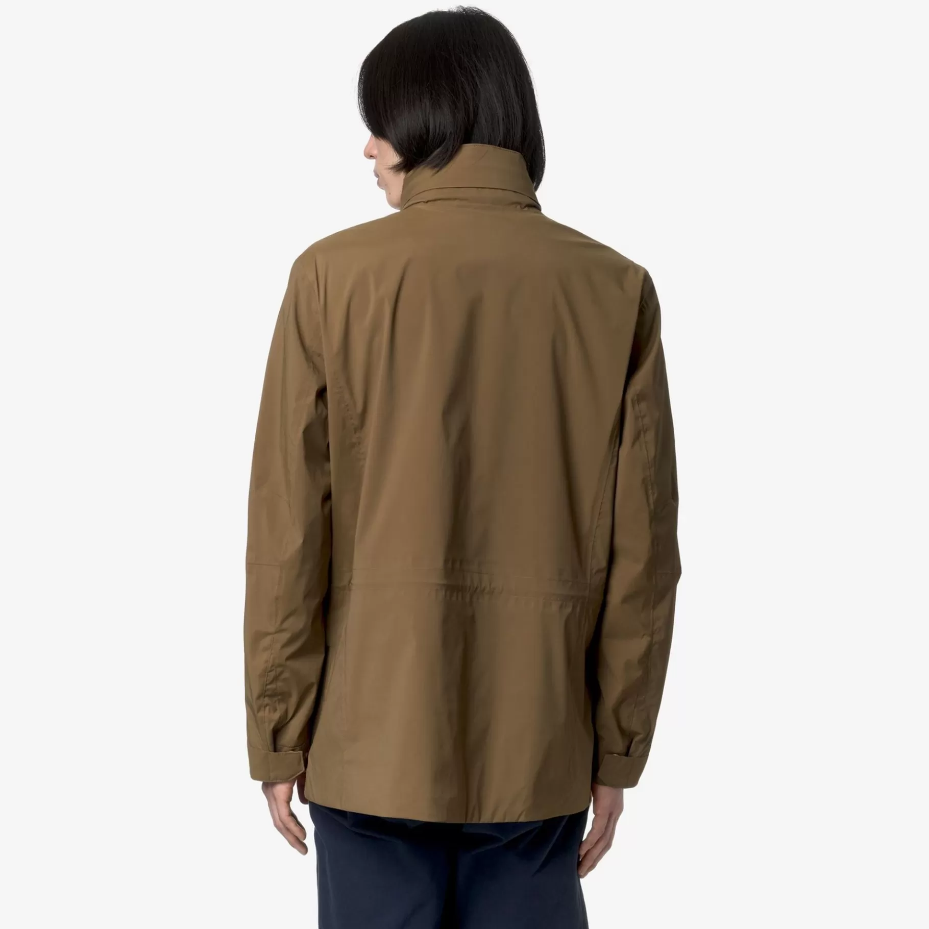 Short Jackets*K-WAY Manphy Stretch Nylon Jersey - Jackets - Short - Man - Brown Corda