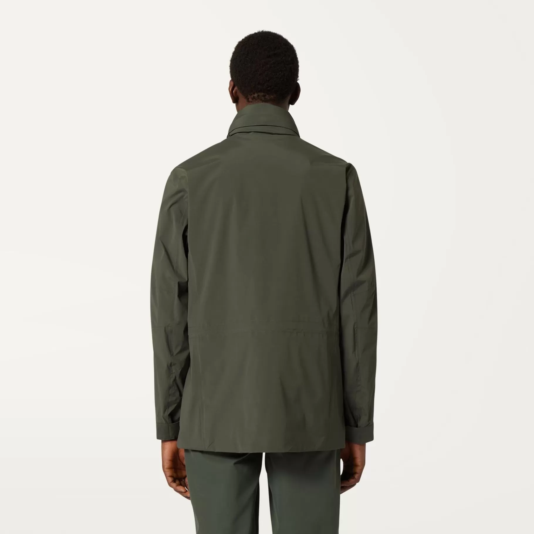 Short Jackets*K-WAY Manphy Stretch Nylon Jersey - Jackets - Short - Man - Green Blackish