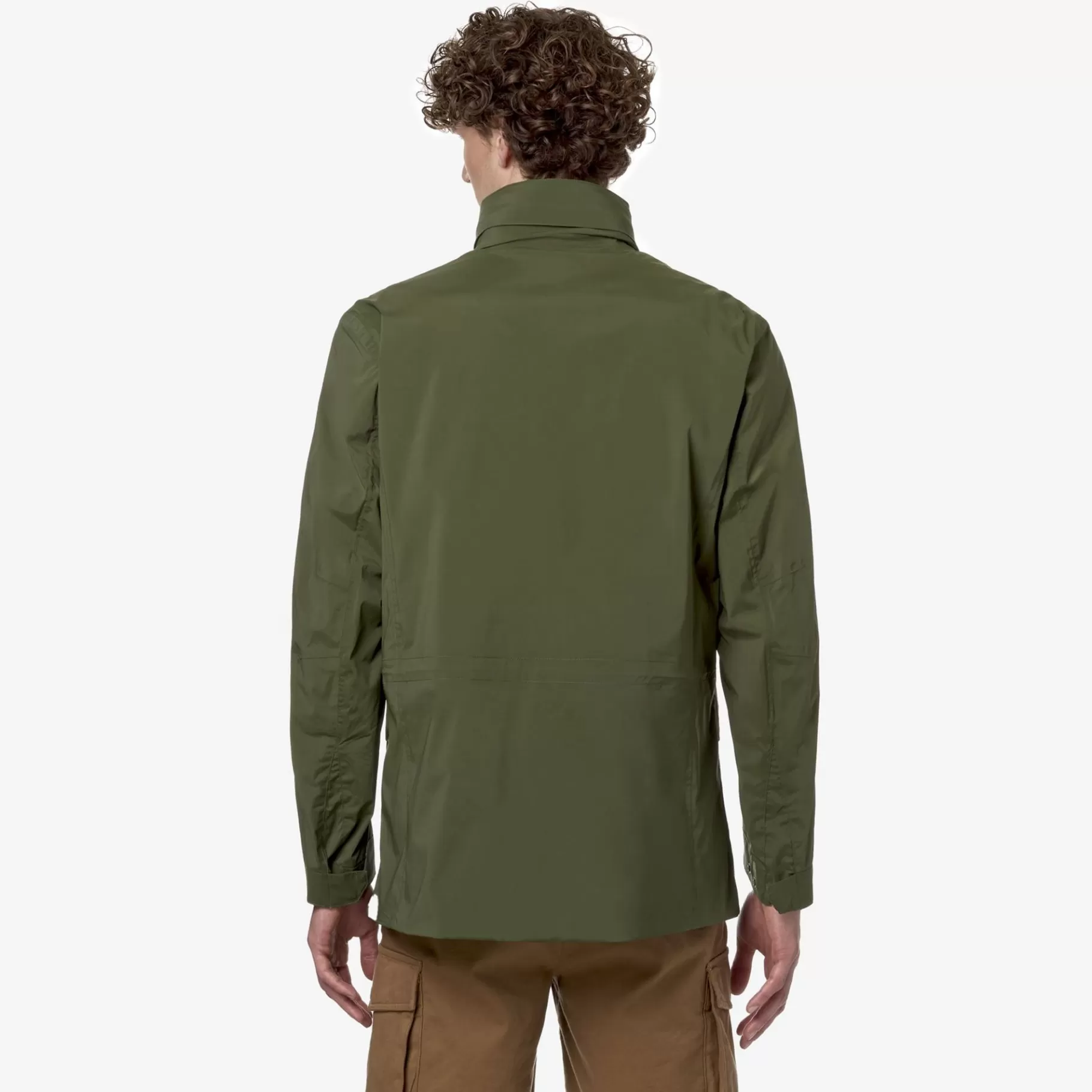 Short Jackets*K-WAY Manphy Stretch Nylon Jersey - Jackets - Short - Man - Green Cypress
